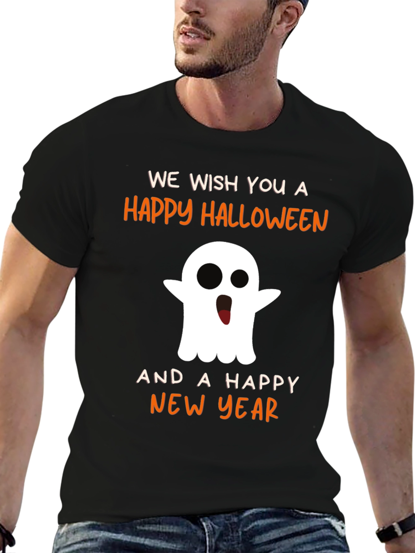 Halloween & New Year Ghost T-Shirt