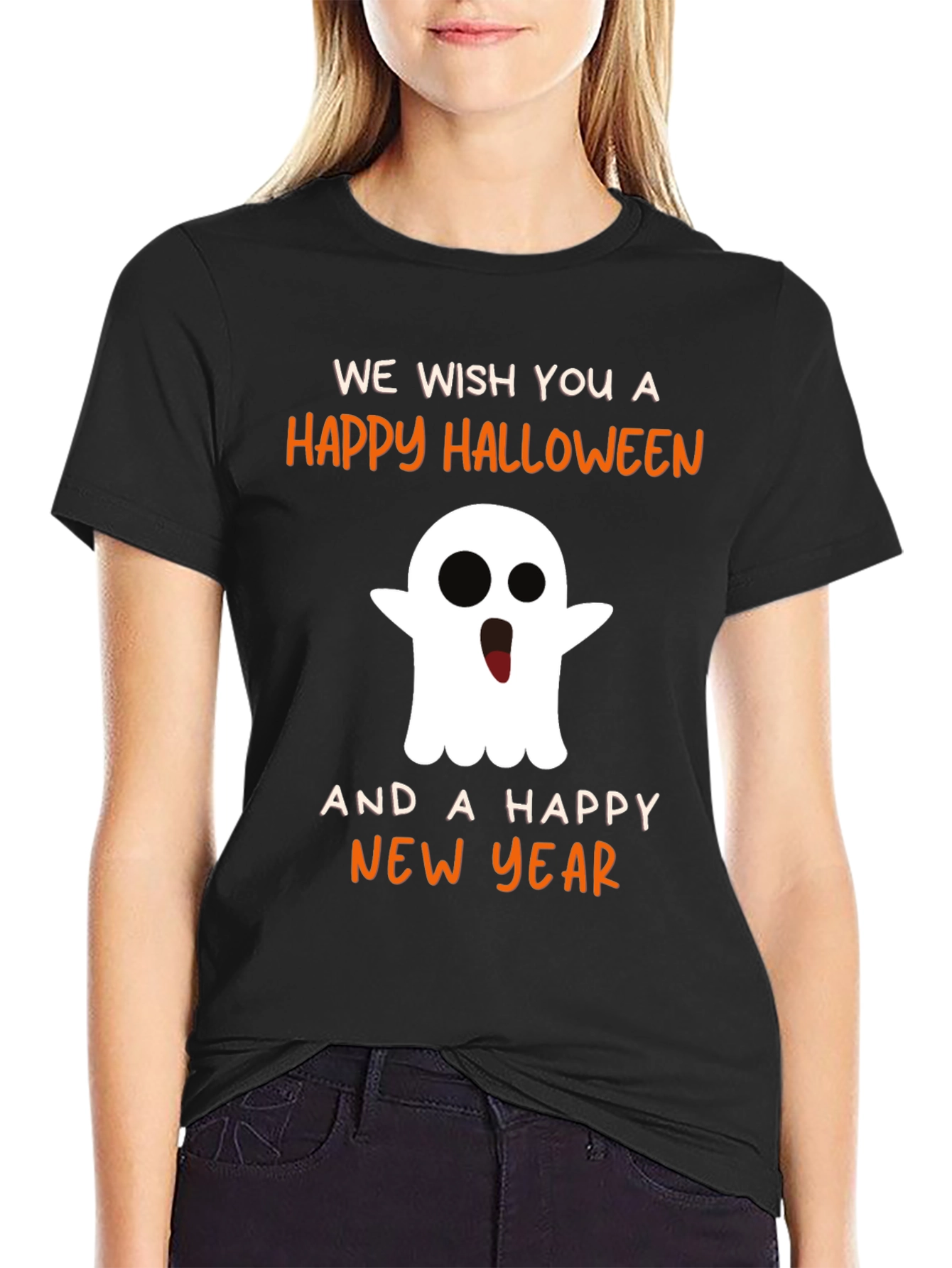Halloween & New Year Ghost T-Shirt