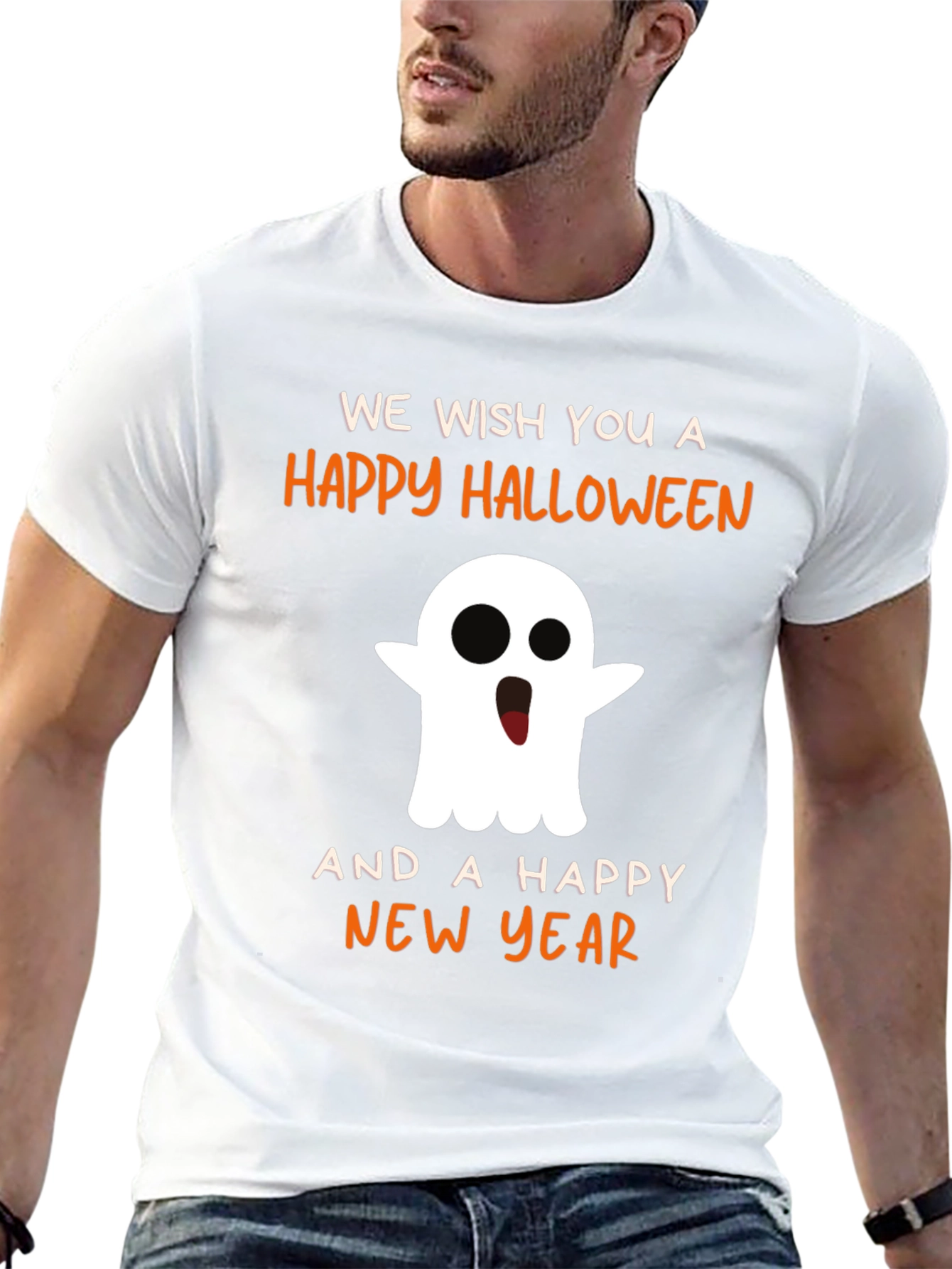 Halloween & New Year Ghost T-Shirt
