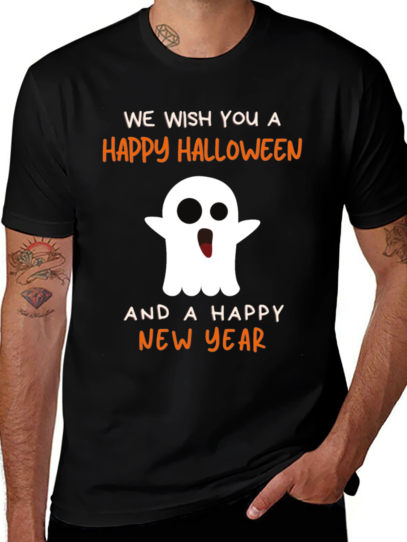 Halloween & New Year Ghost T-Shirt