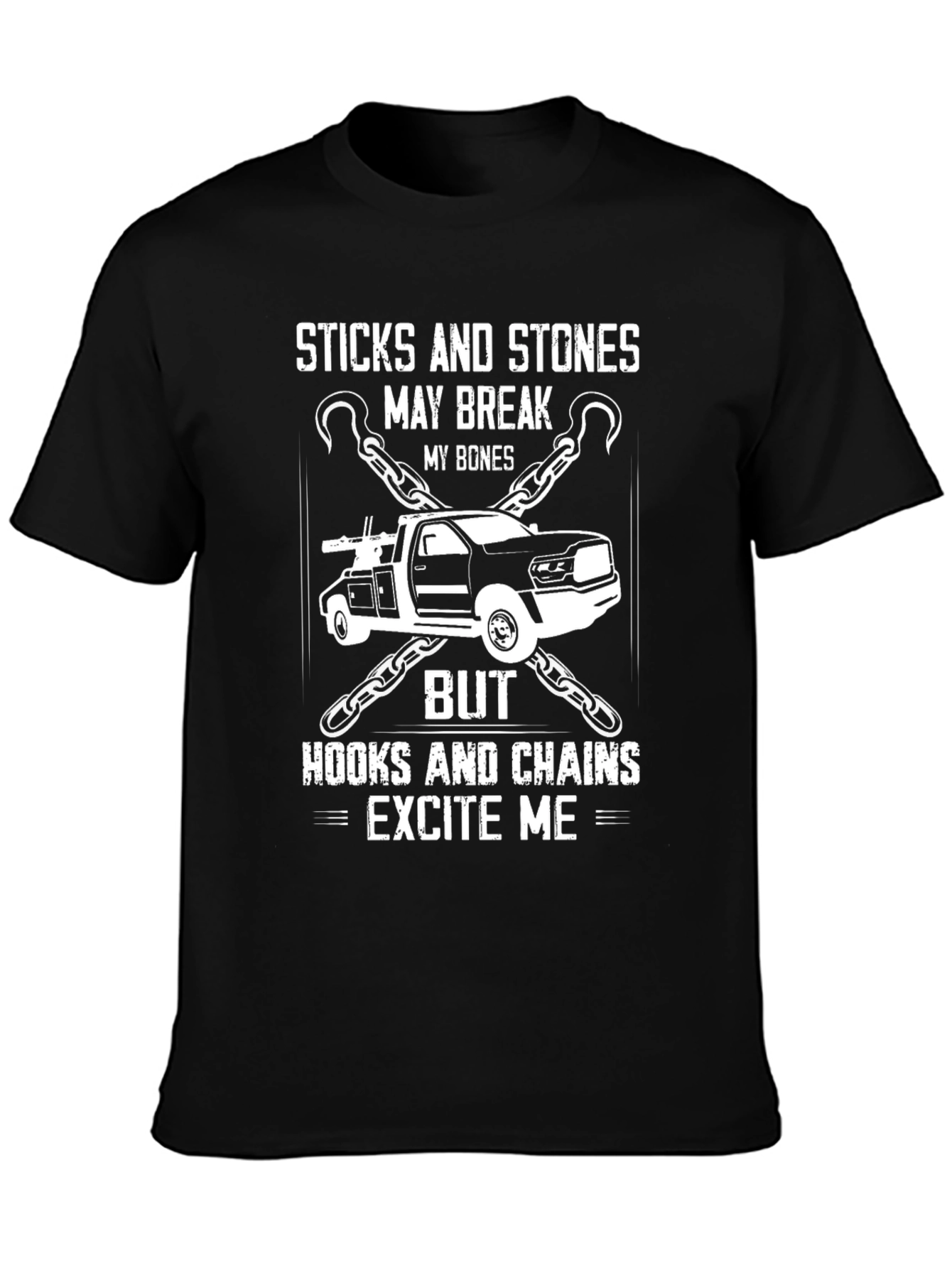 Sticks and Stones Tow Truck T-Shirt