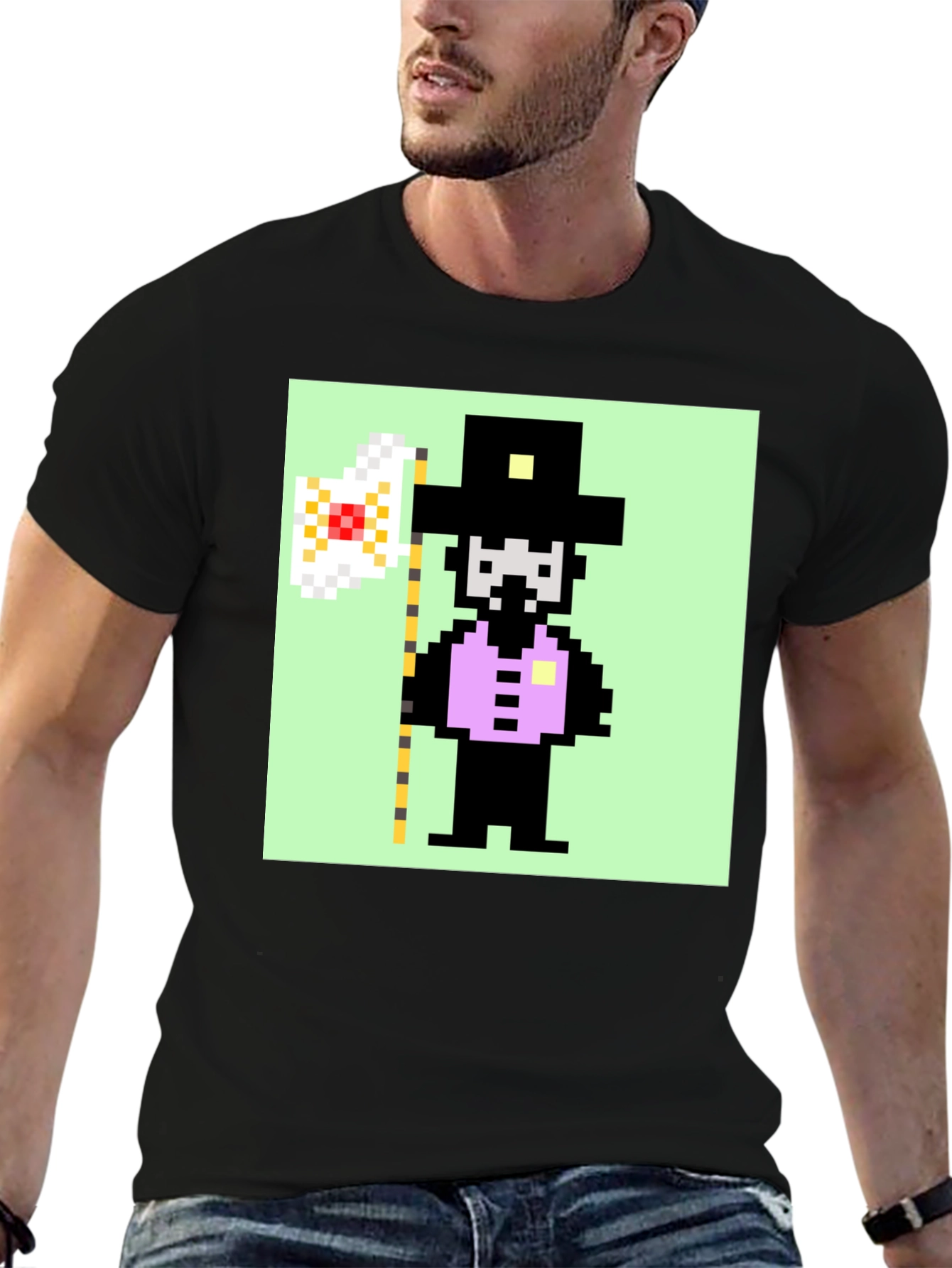Pixelated Crypto Cowboy T-Shirt