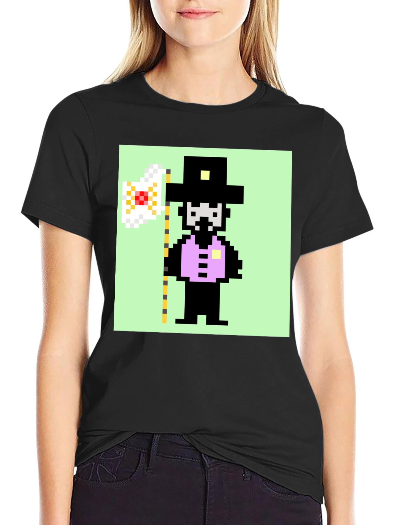 Pixelated Crypto Cowboy T-Shirt