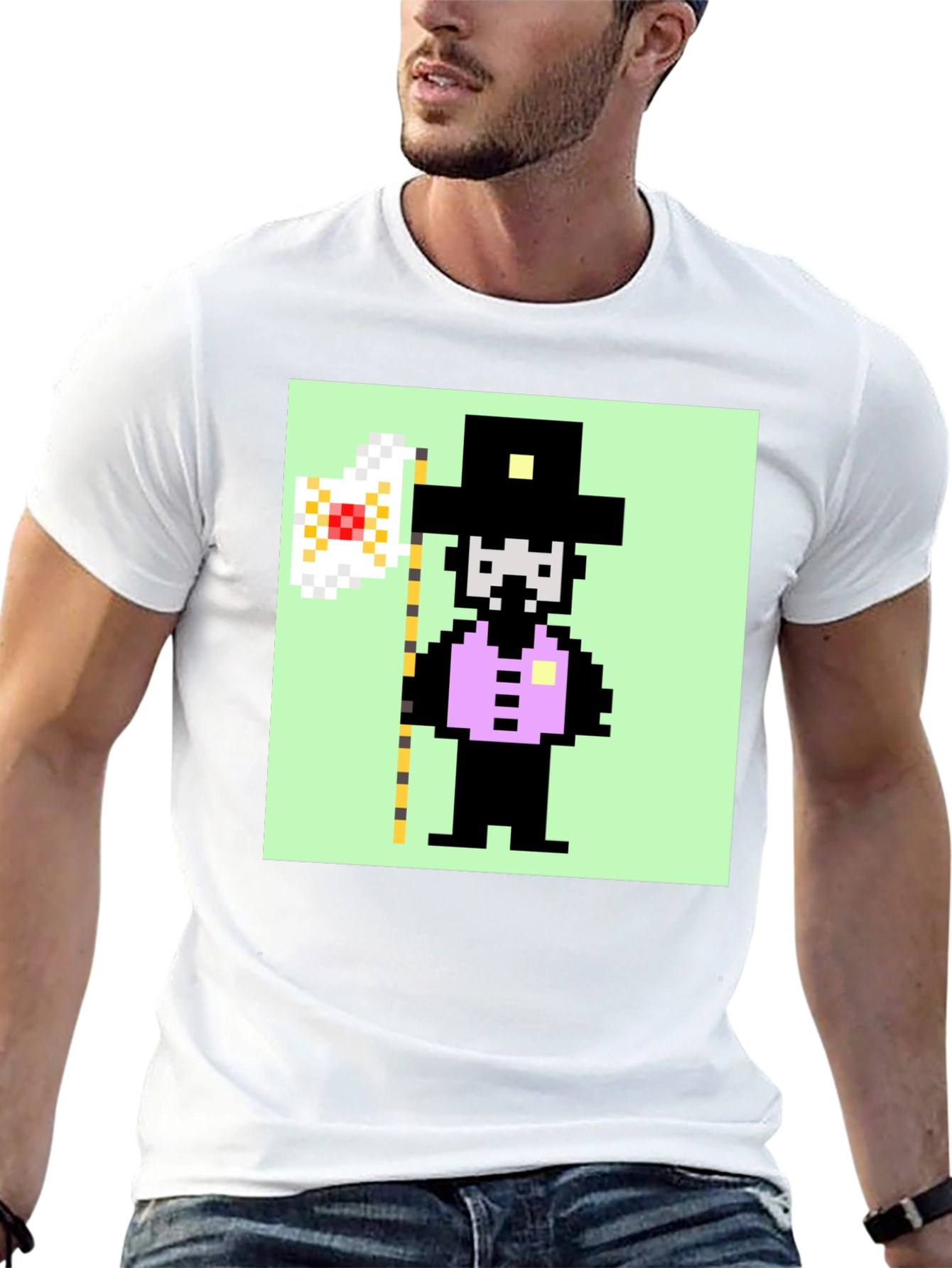 Pixelated Crypto Cowboy T-Shirt