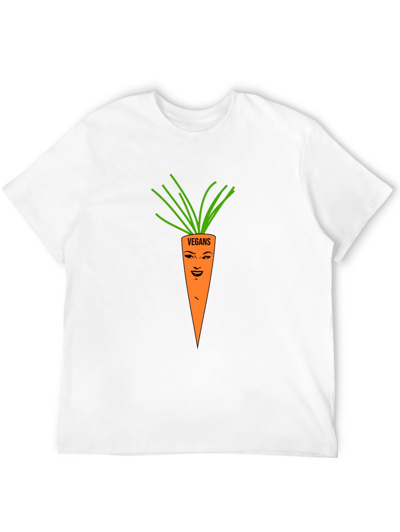 Vegan Carrot T-Shirt - Unisex Black Tee