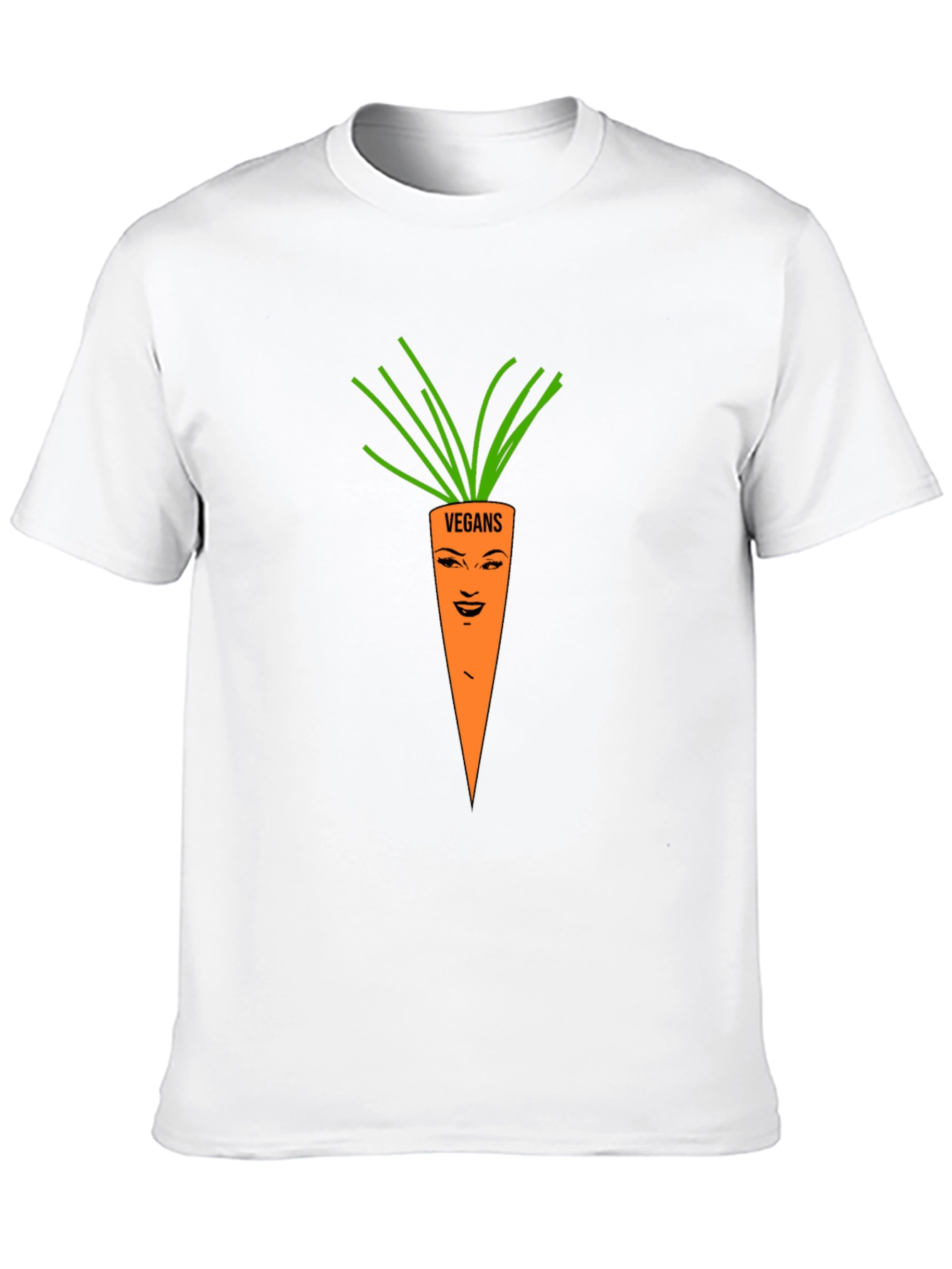 Vegan Carrot T-Shirt - Unisex Black Tee