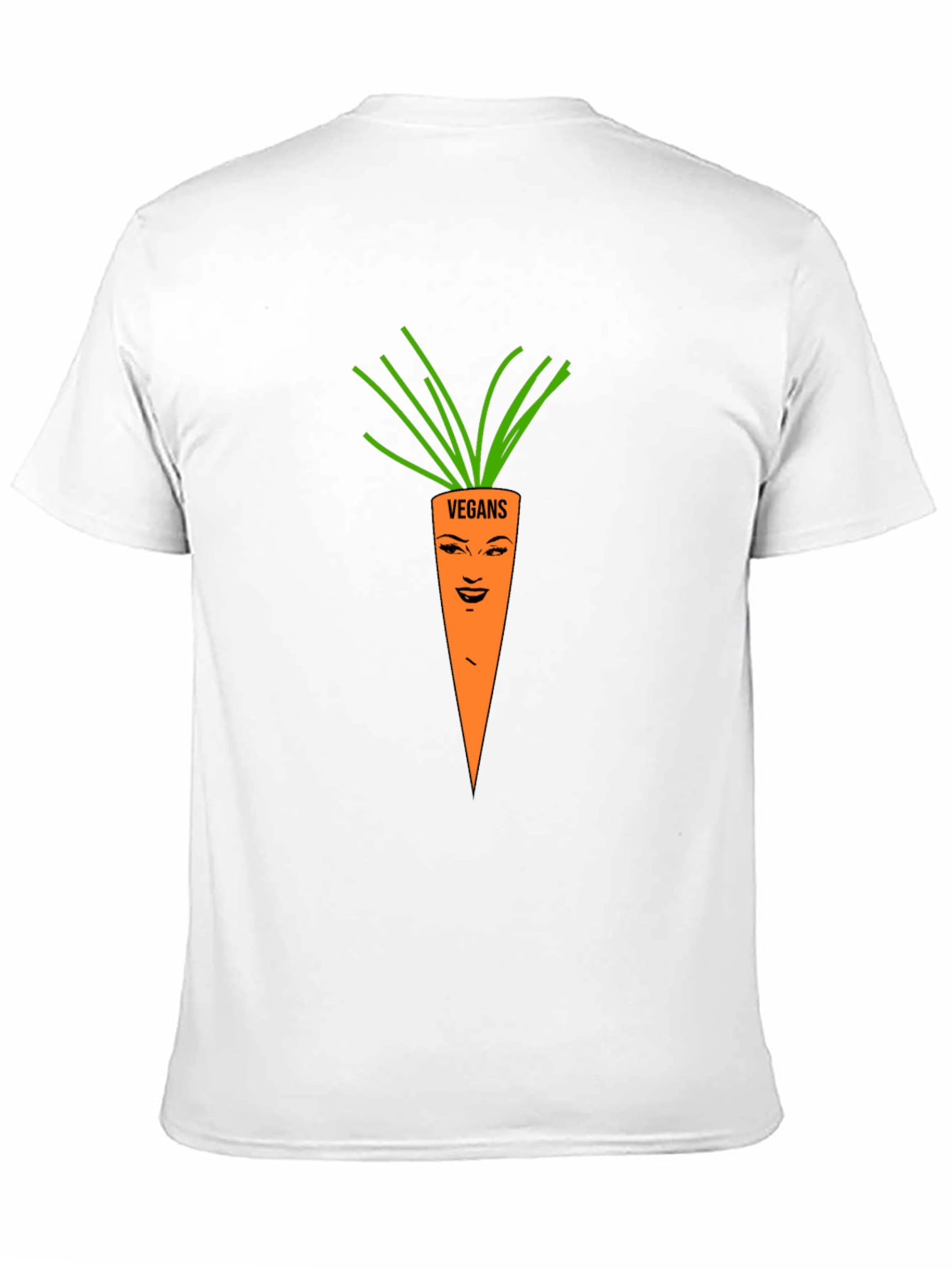 Vegan Carrot T-Shirt - Unisex Black Tee