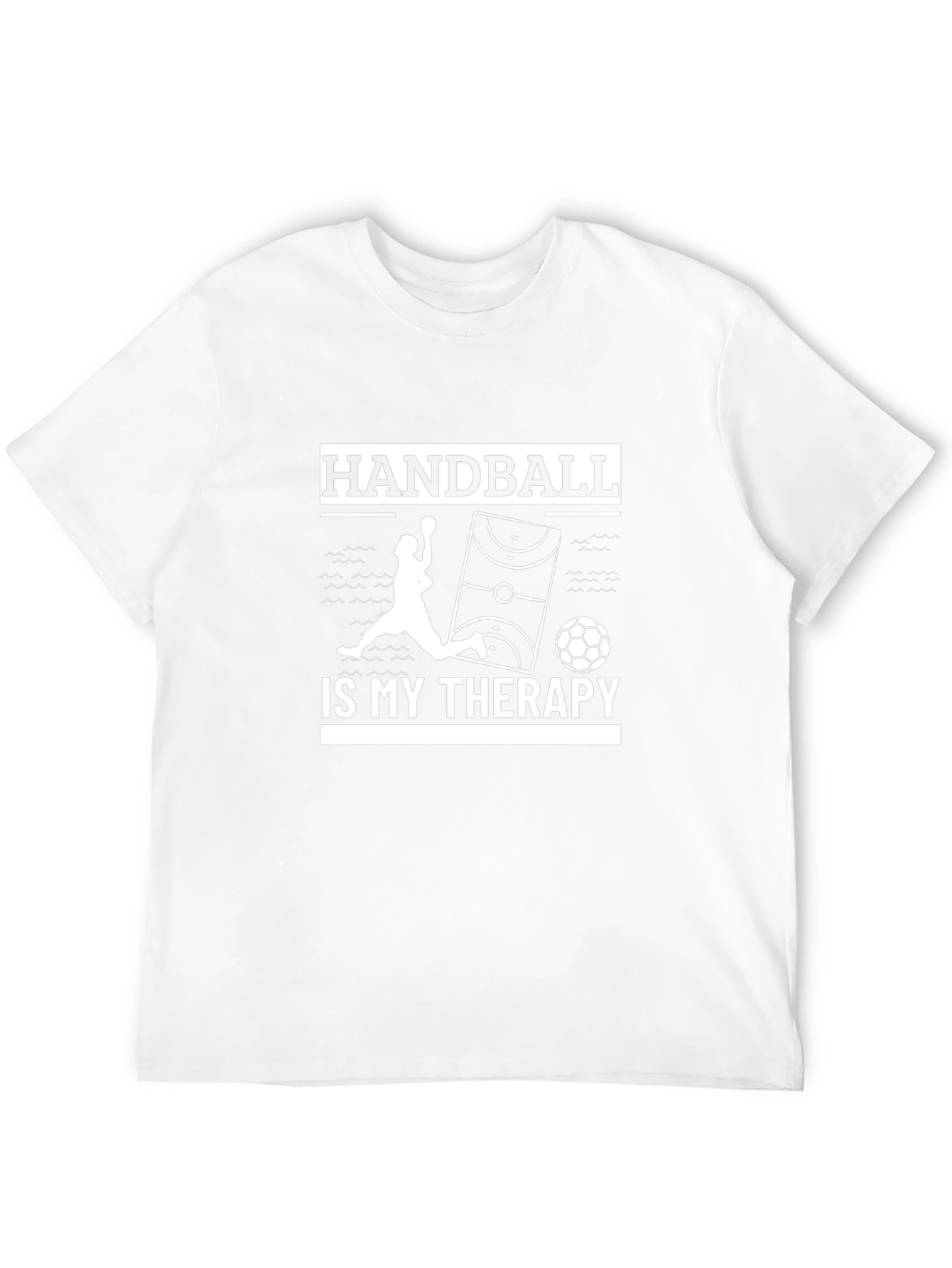 Handball Therapy T-Shirt - Black Cotton Graphic Tee