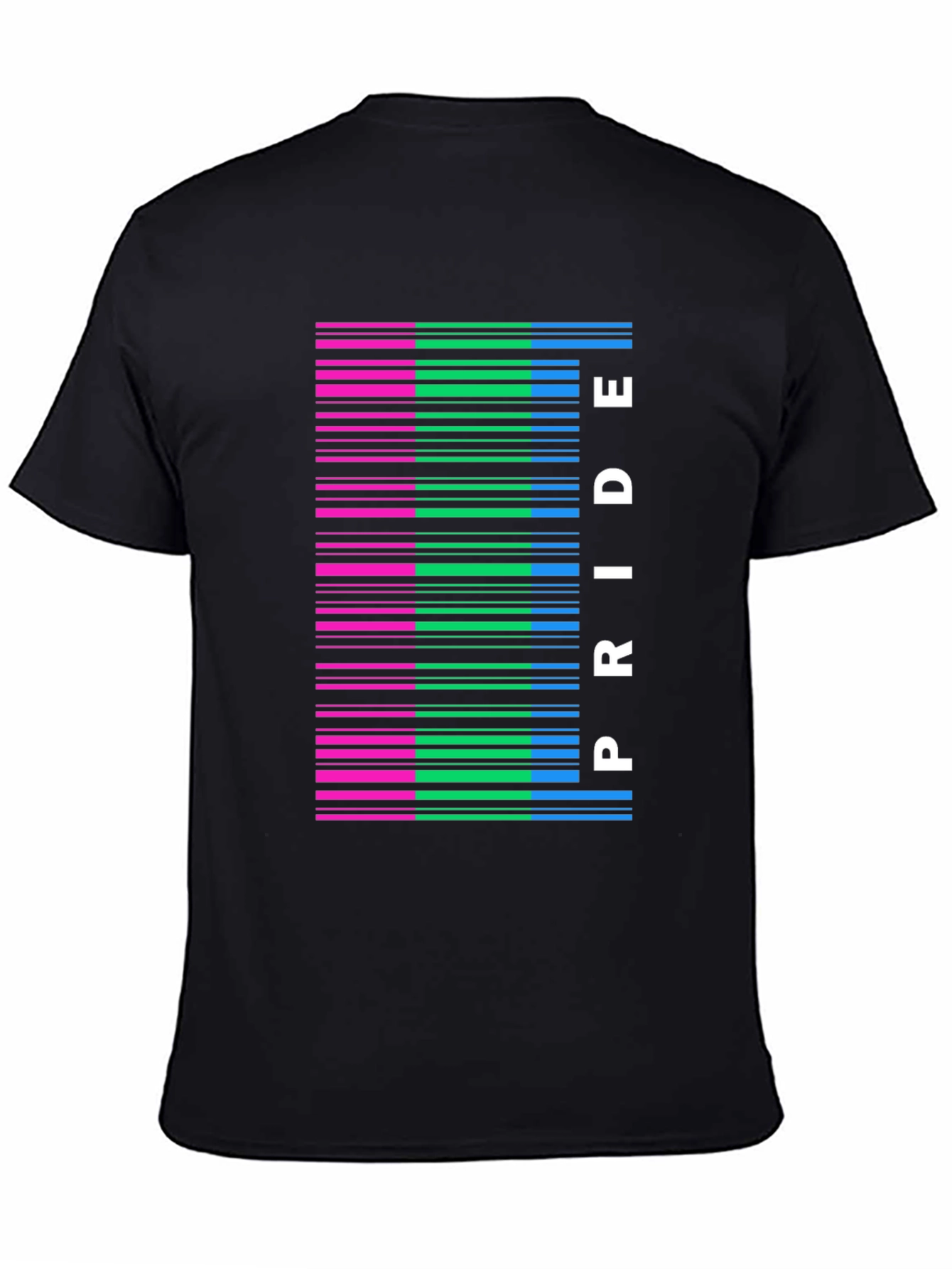 Pride Barcode Graphic T-Shirt - Black