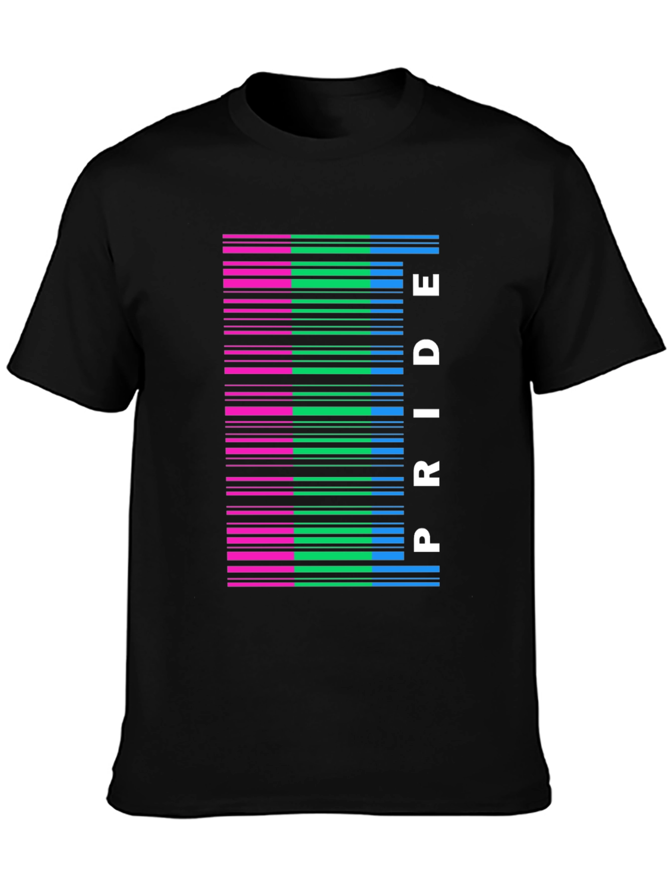 Pride Barcode Graphic T-Shirt - Black