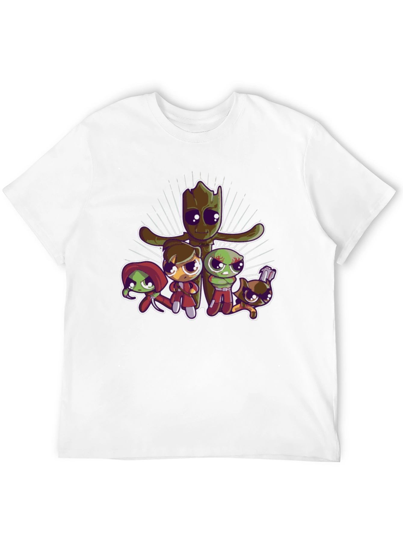 Guardians of the Galaxy Chibi T-Shirt - Black