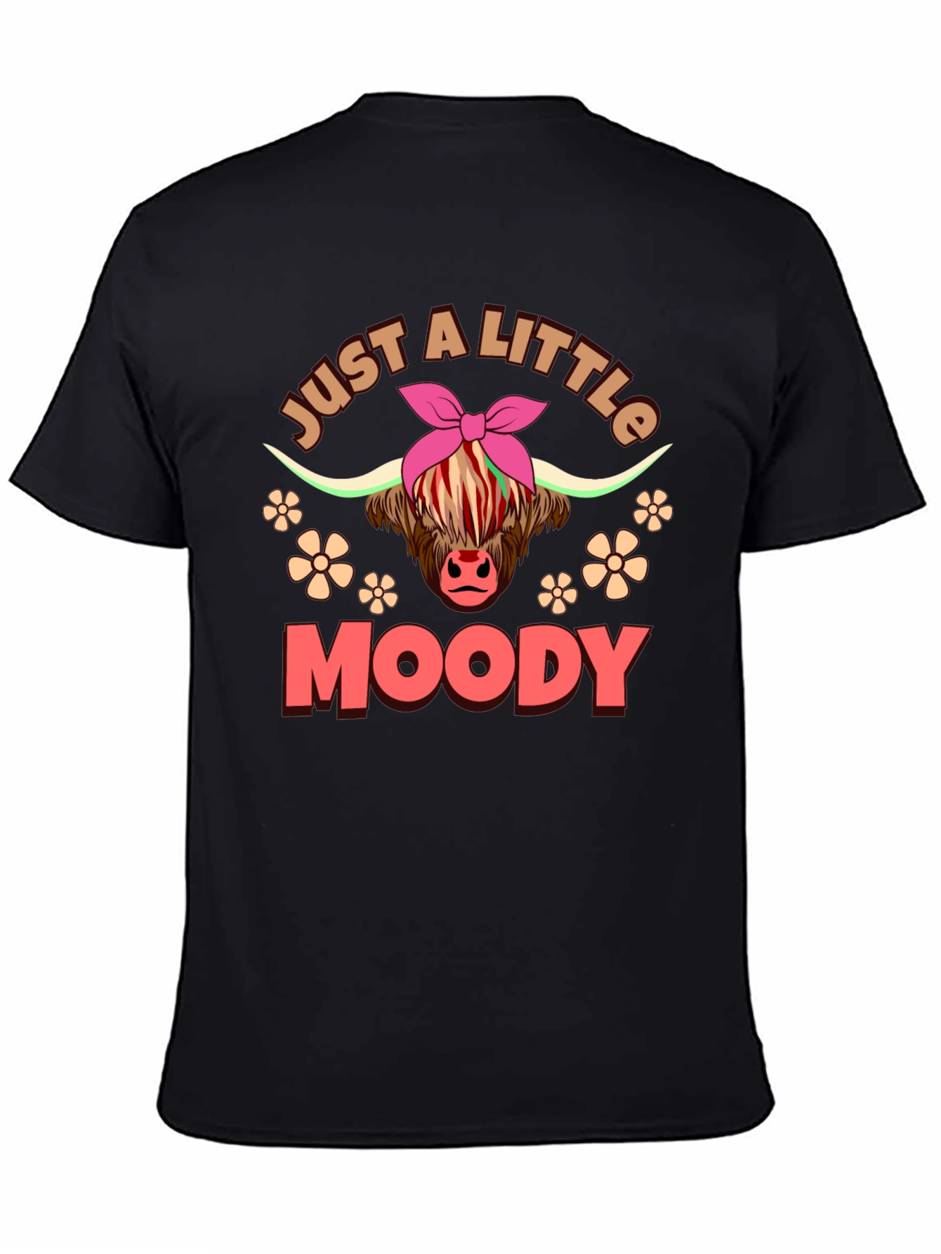 Just A Little Moody Highland Cow T-Shirt