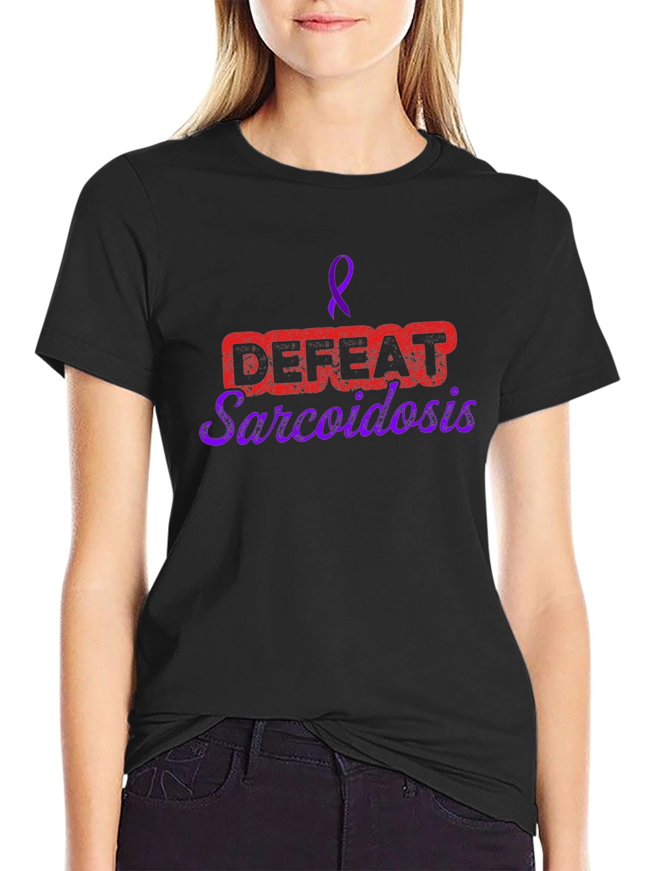 Sarcoidosis Awareness Black T-Shirt