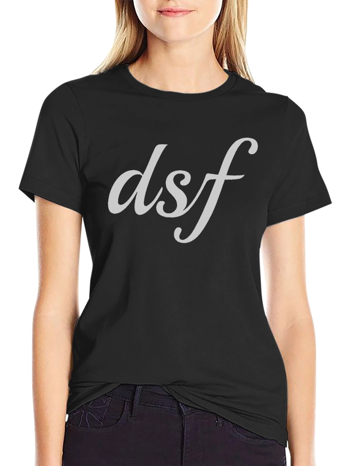 Stylish dsf Graphic Tee - Soft Black Cotton T-Shirt