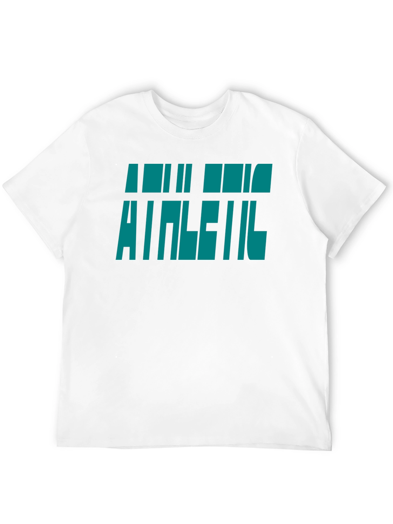 Athletic Graphic Print Black T-Shirt