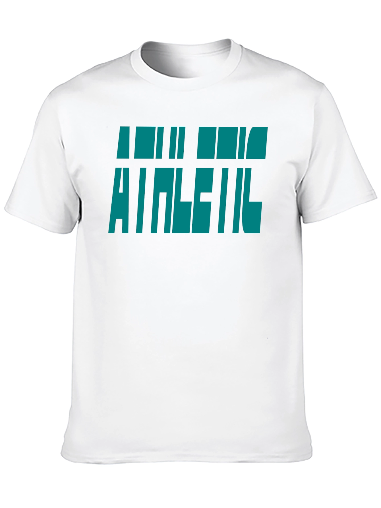 Athletic Graphic Print Black T-Shirt