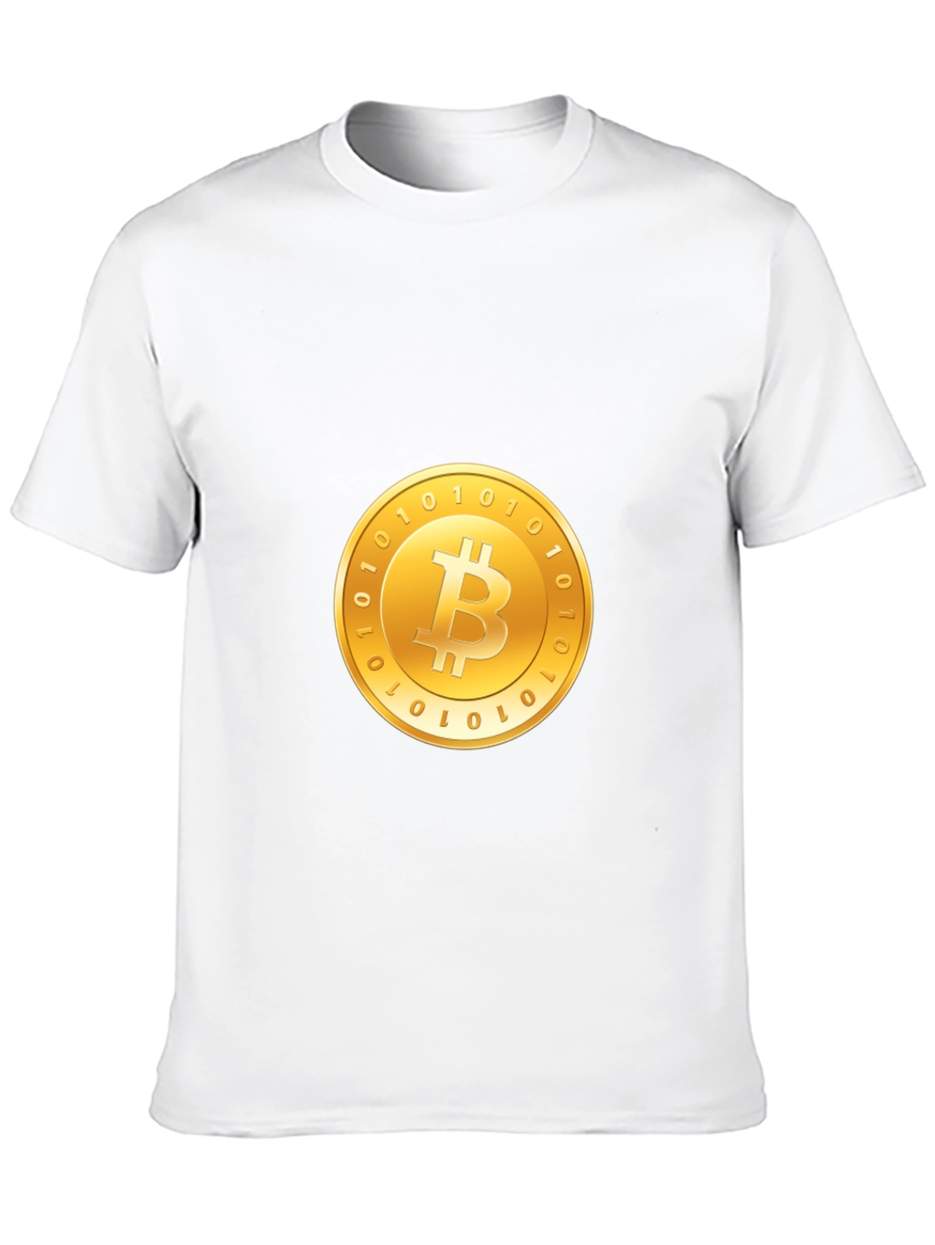 Bitcoin Crypto T-Shirt - Golden Coin Design