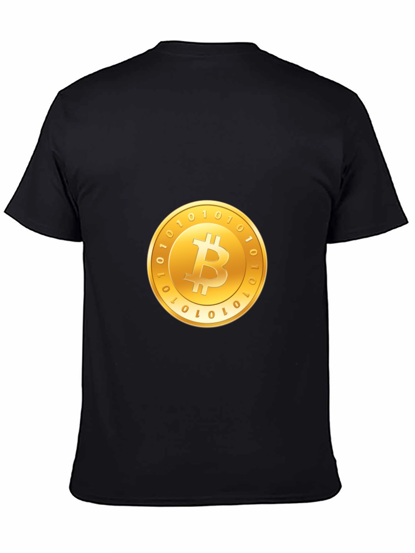Bitcoin Crypto T-Shirt - Golden Coin Design