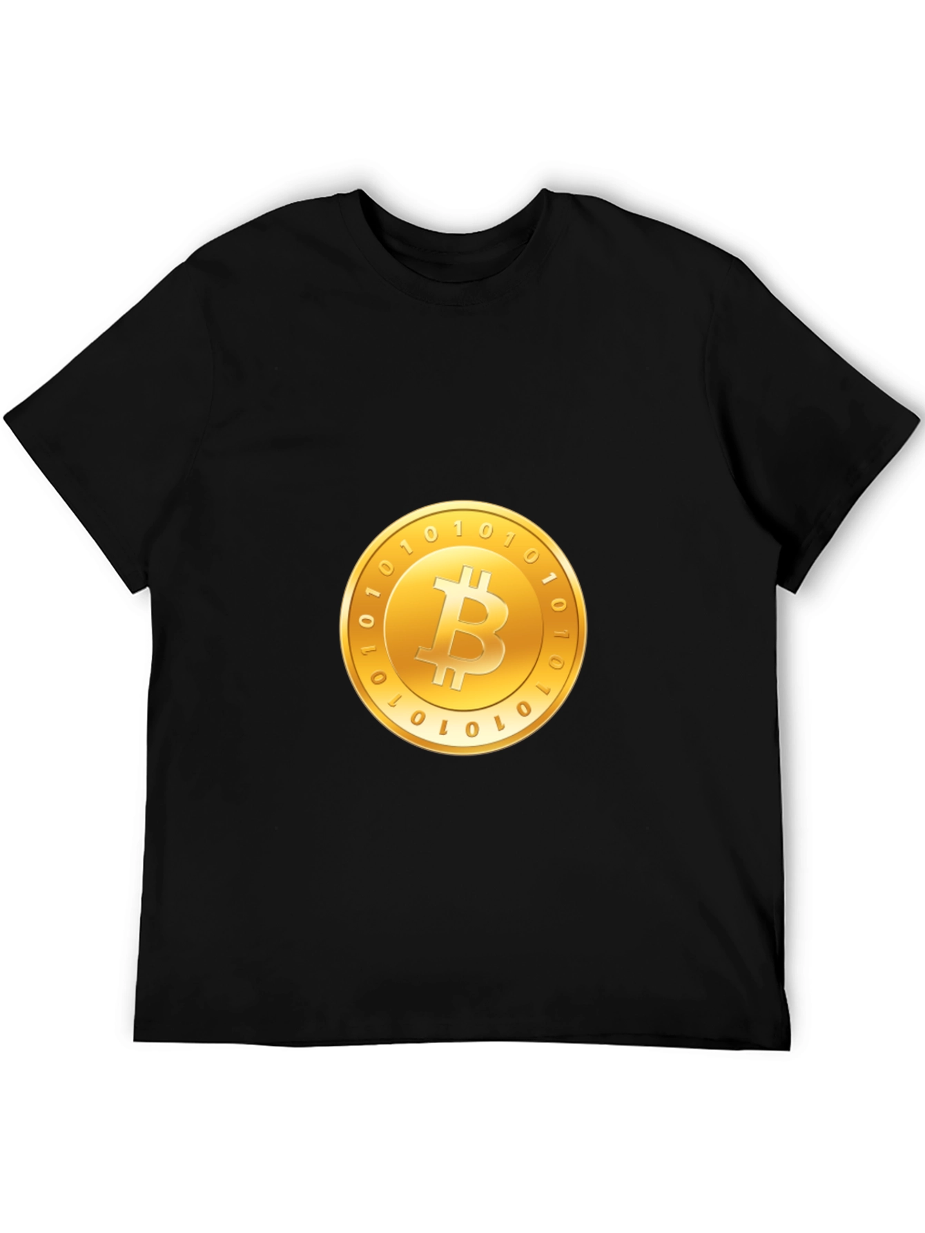 Bitcoin Crypto T-Shirt - Golden Coin Design