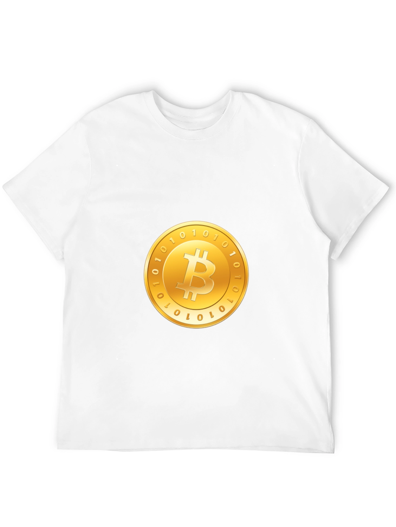 Bitcoin Crypto T-Shirt - Golden Coin Design