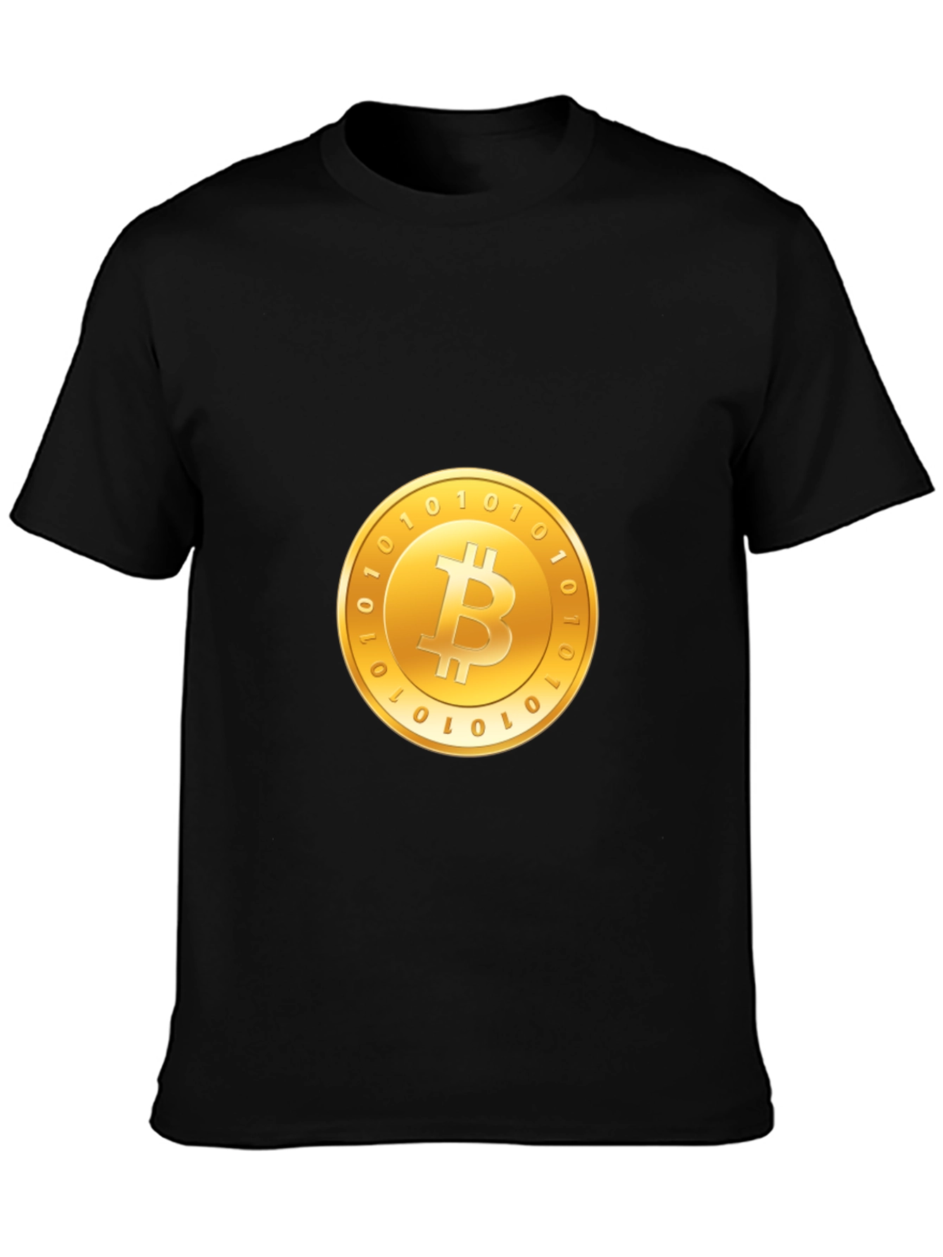Bitcoin Crypto T-Shirt - Golden Coin Design