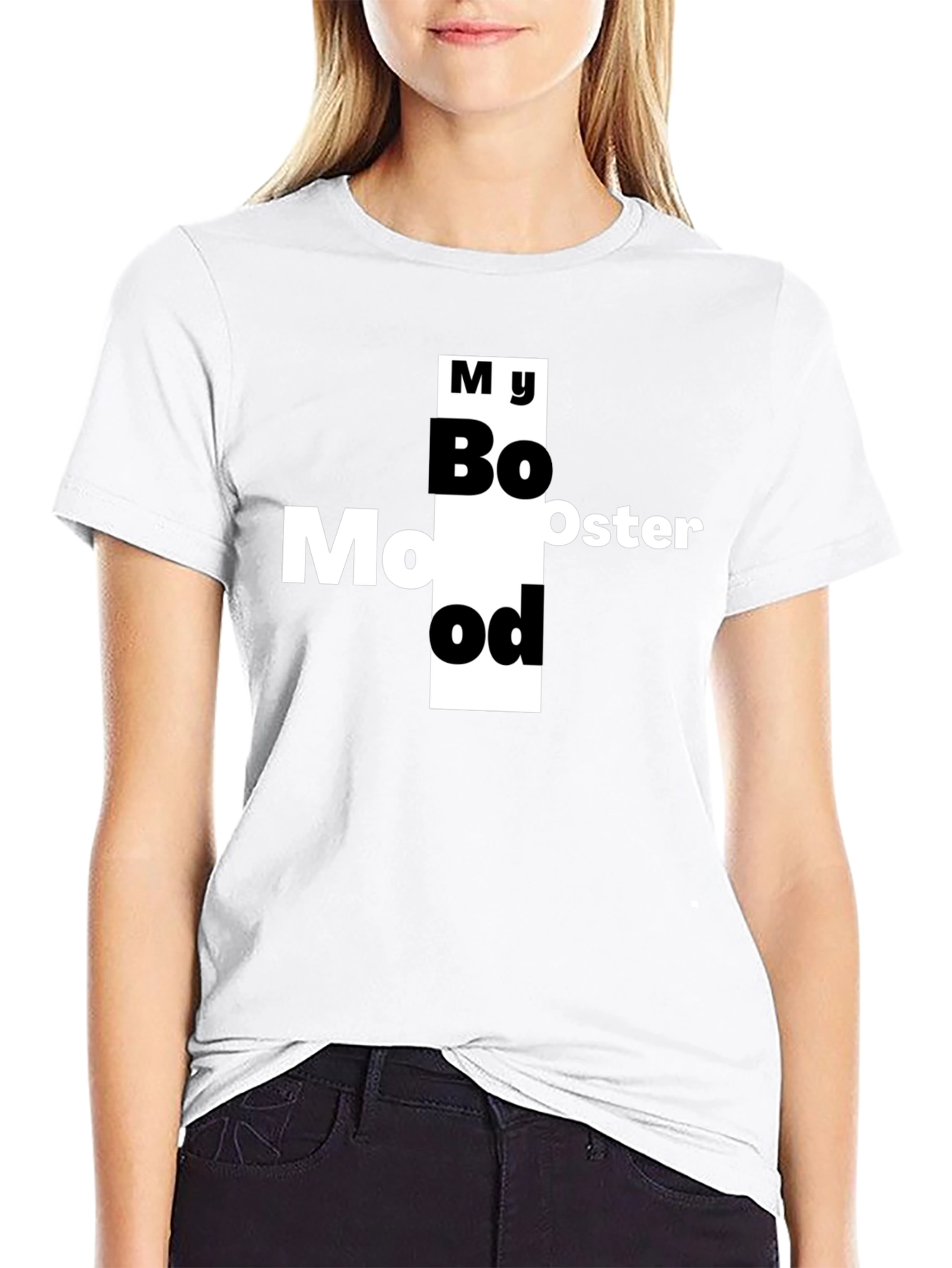 My Mood Booster Graphic T-Shirt - Black