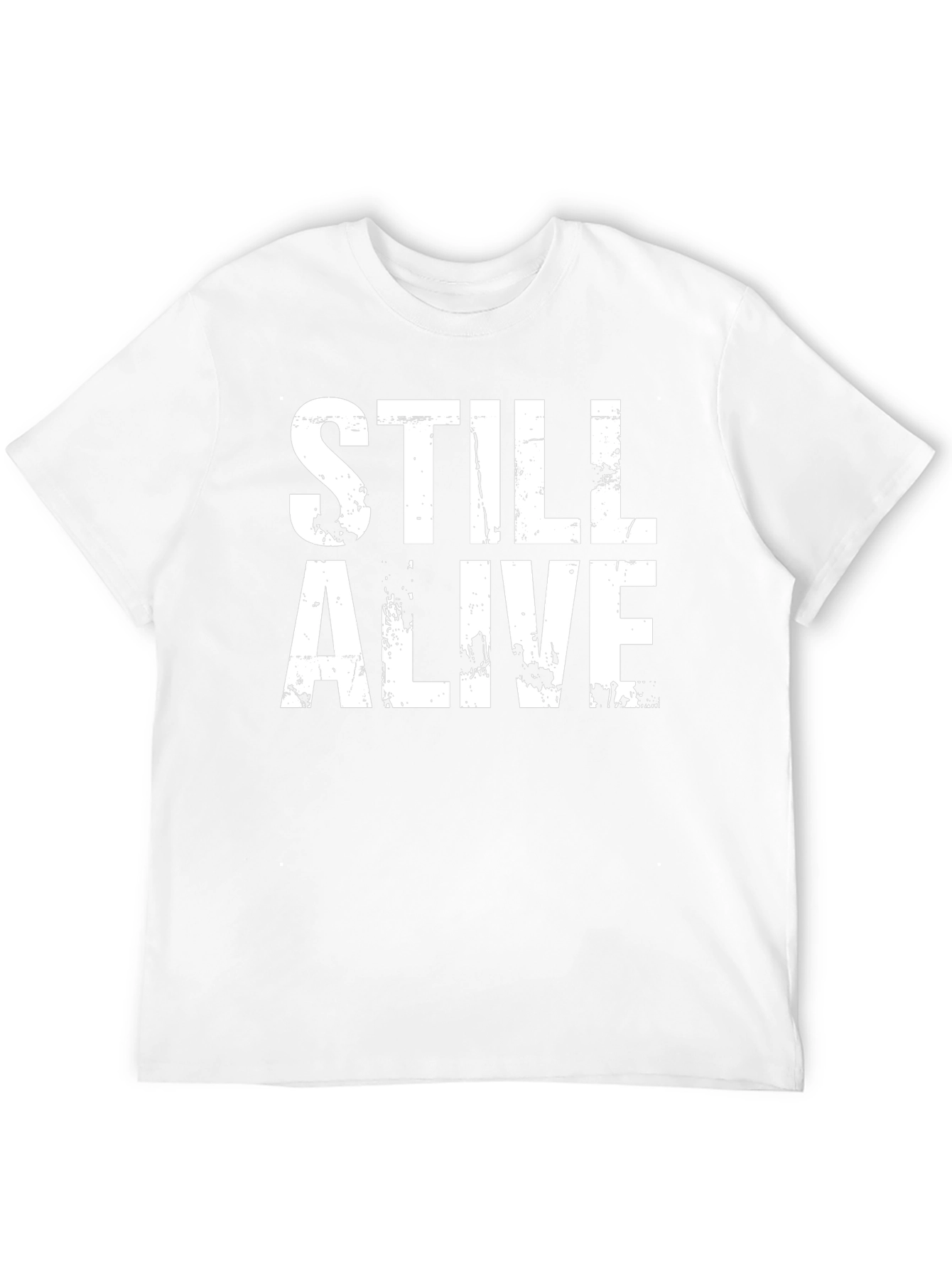 Still Alive Graphic Tee - Black Cotton T-Shirt
