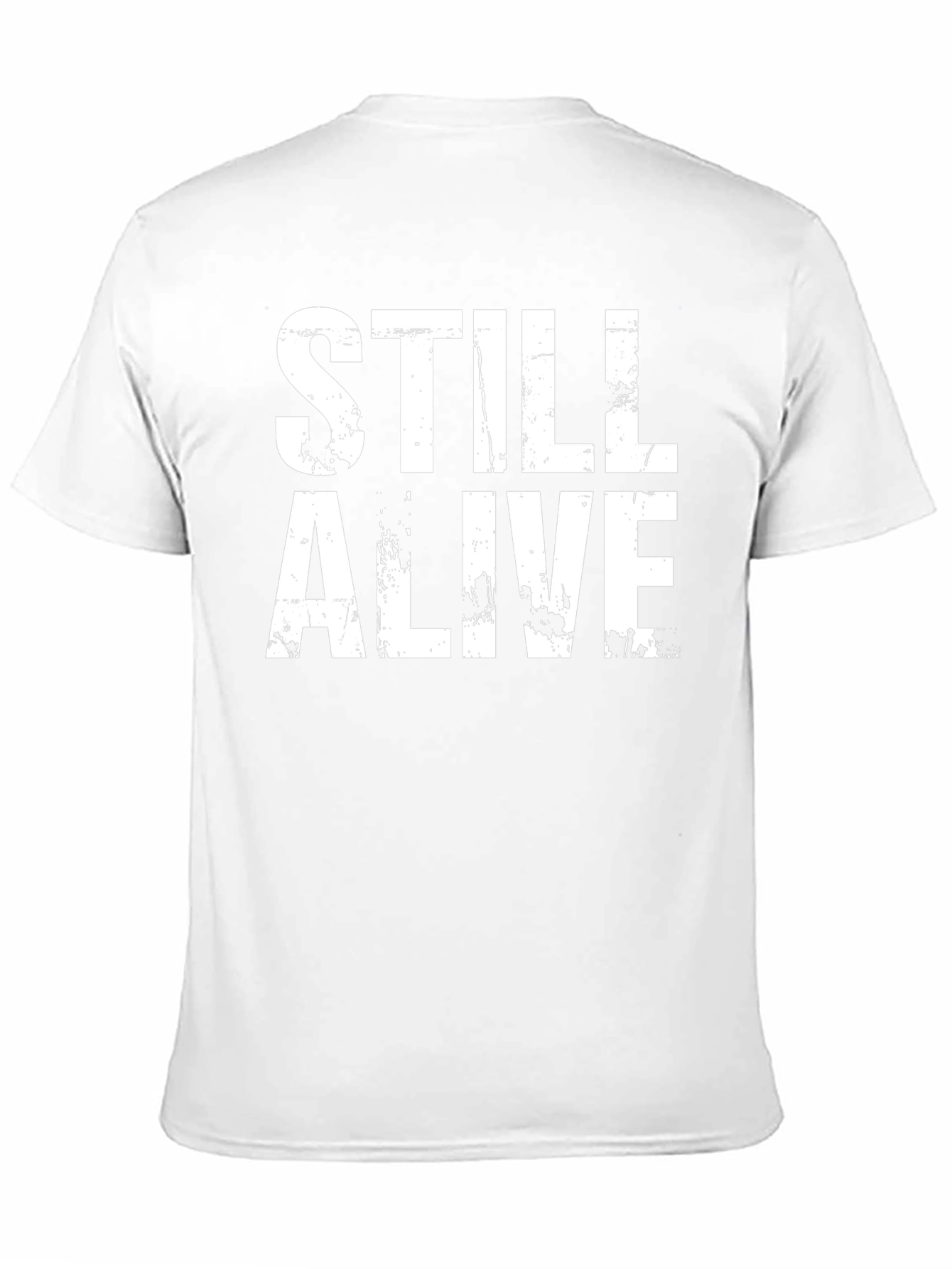 Still Alive Graphic Tee - Black Cotton T-Shirt