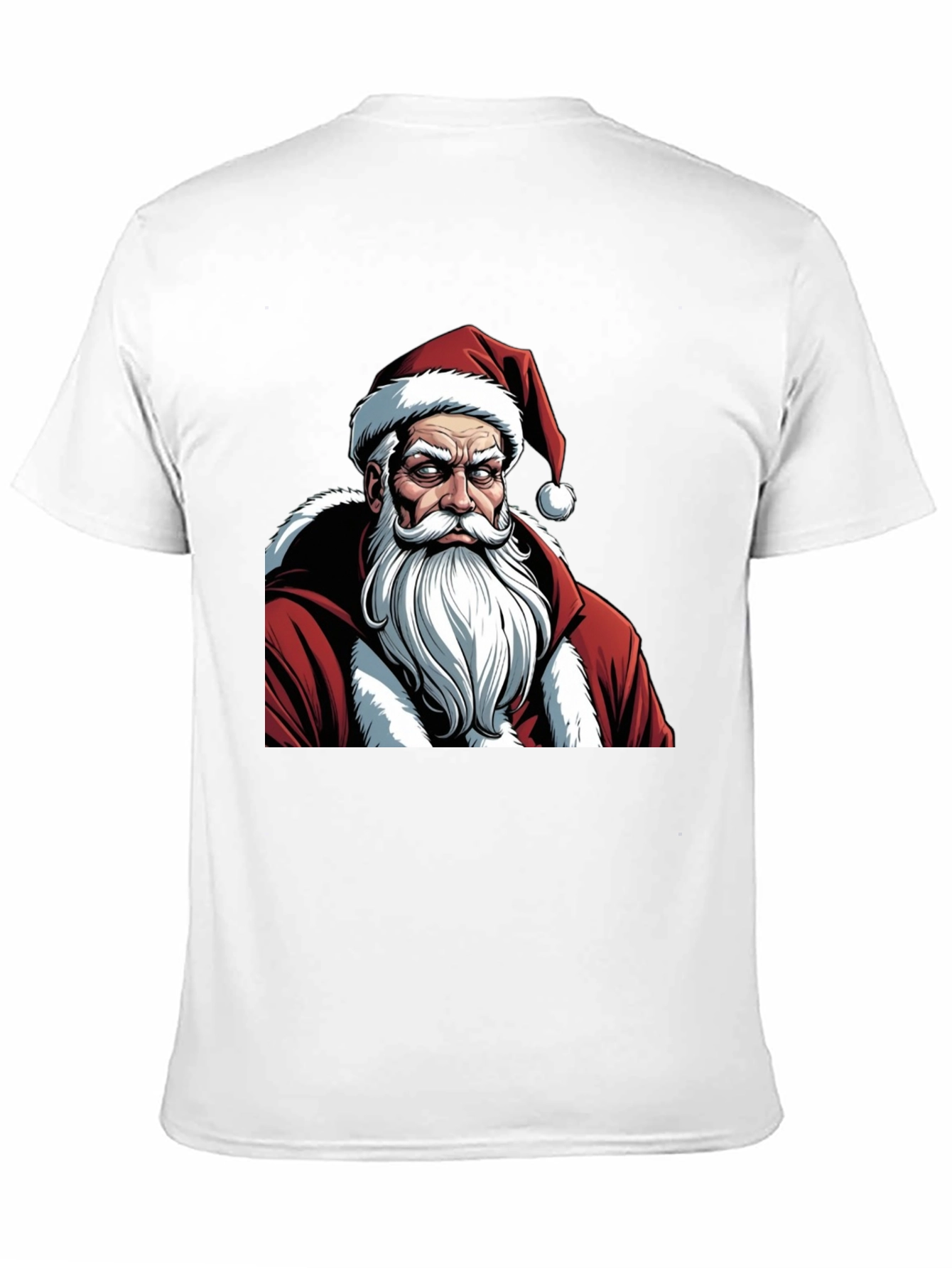 Grumpy Santa Graphic Tee - Holiday Humor T-Shirt