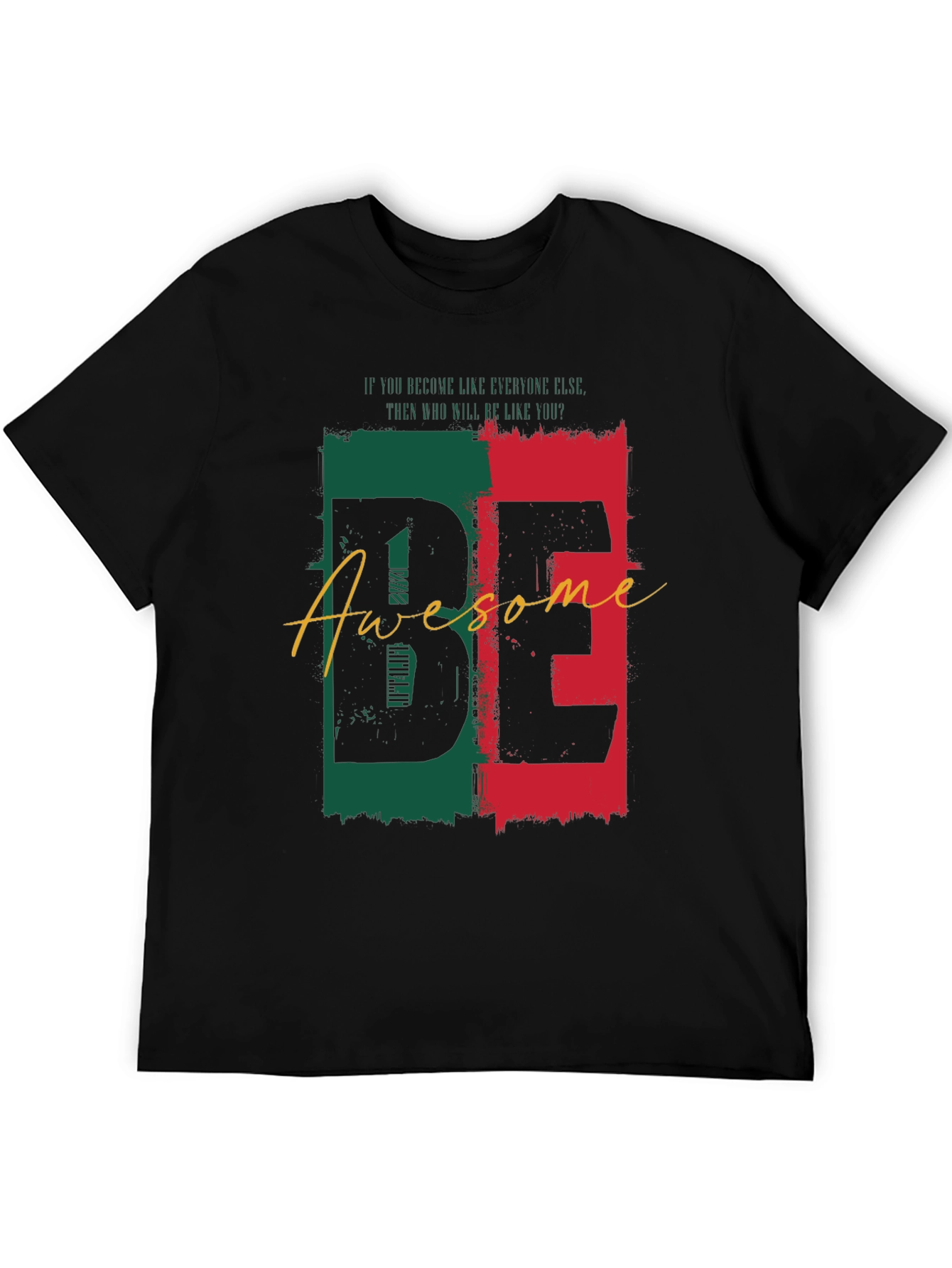 Be Awesome Black Graphic Tee