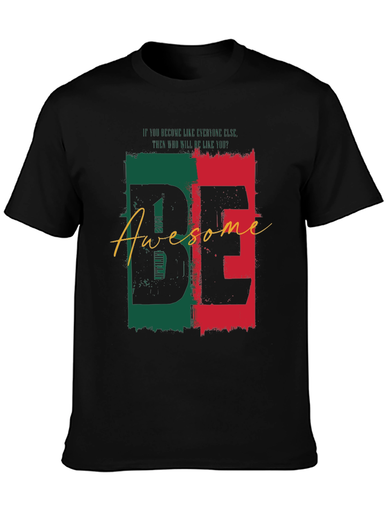 Be Awesome Black Graphic Tee