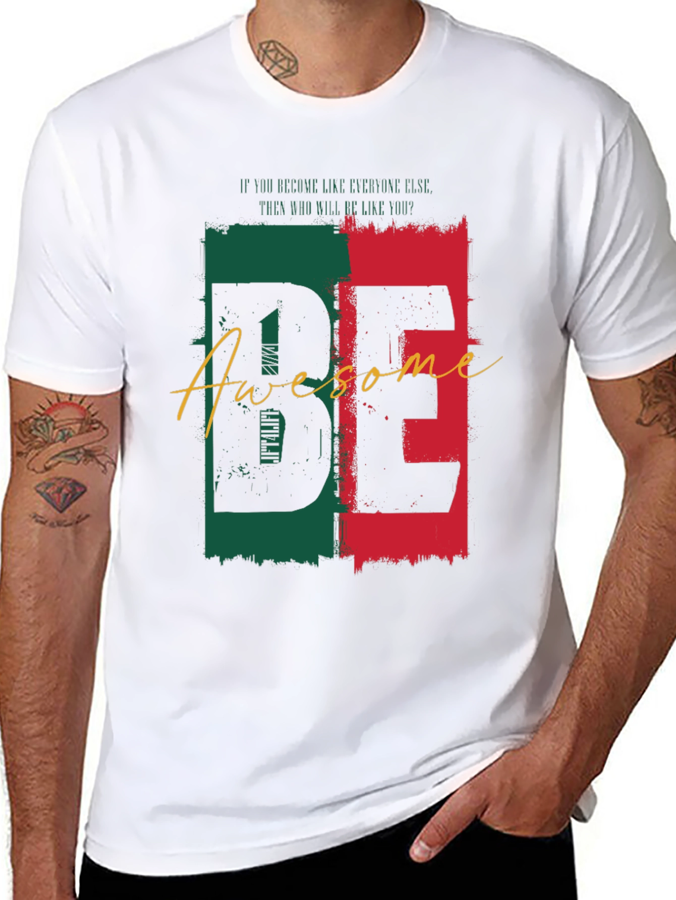 Be Awesome Black Graphic Tee