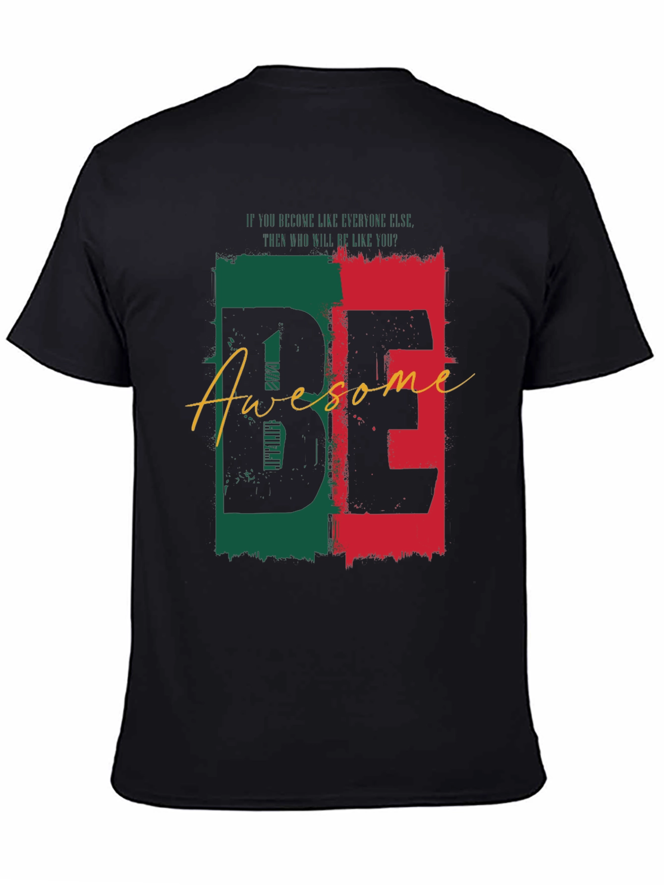Be Awesome Black Graphic Tee