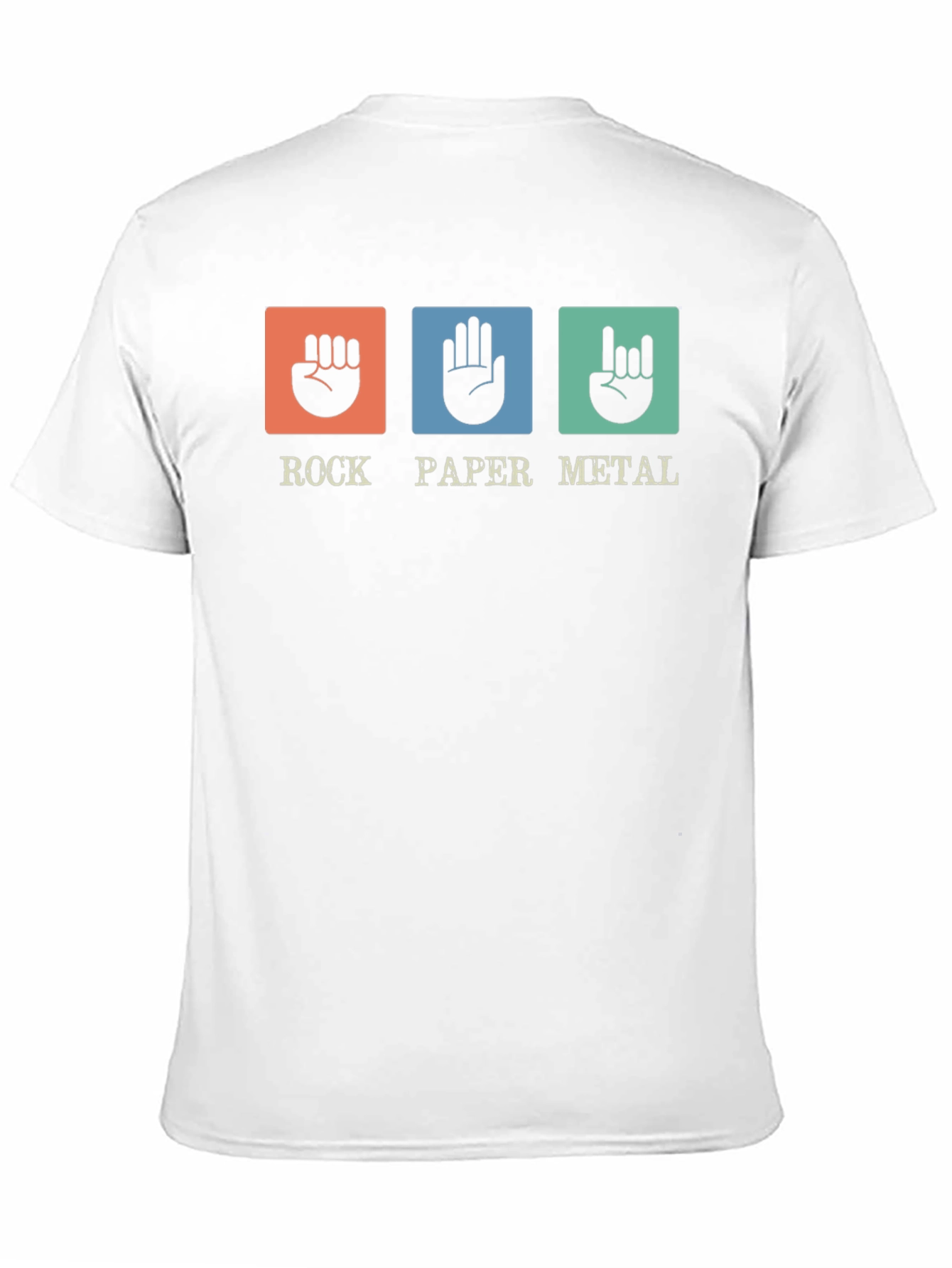 Rock Paper Metal T-Shirt - Funny Musician Tee