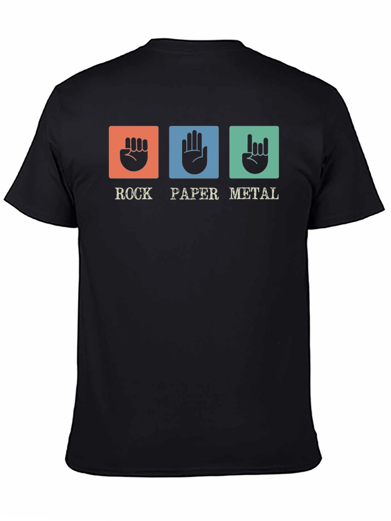Rock Paper Metal T-Shirt - Funny Musician Tee