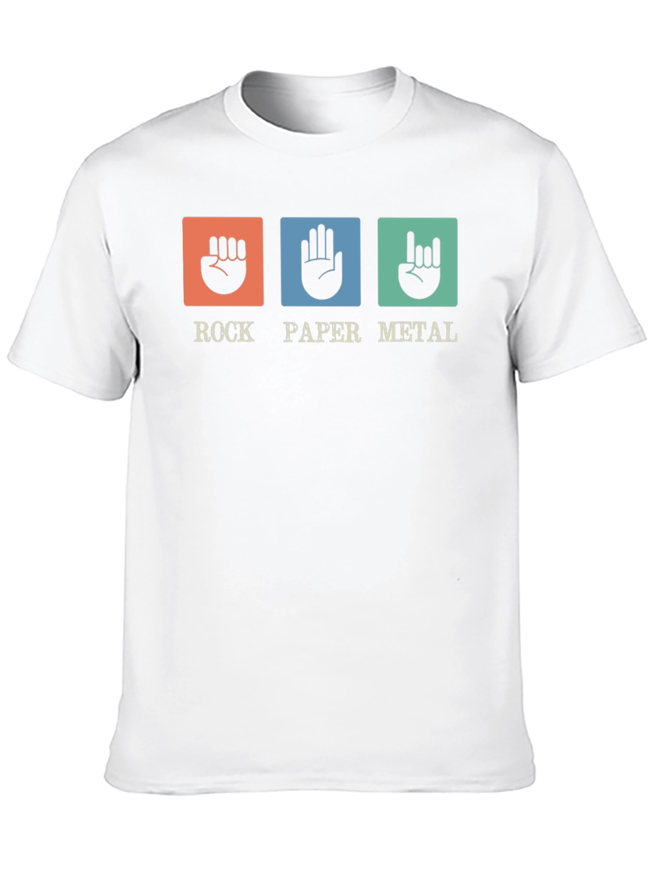 Rock Paper Metal T-Shirt - Funny Musician Tee