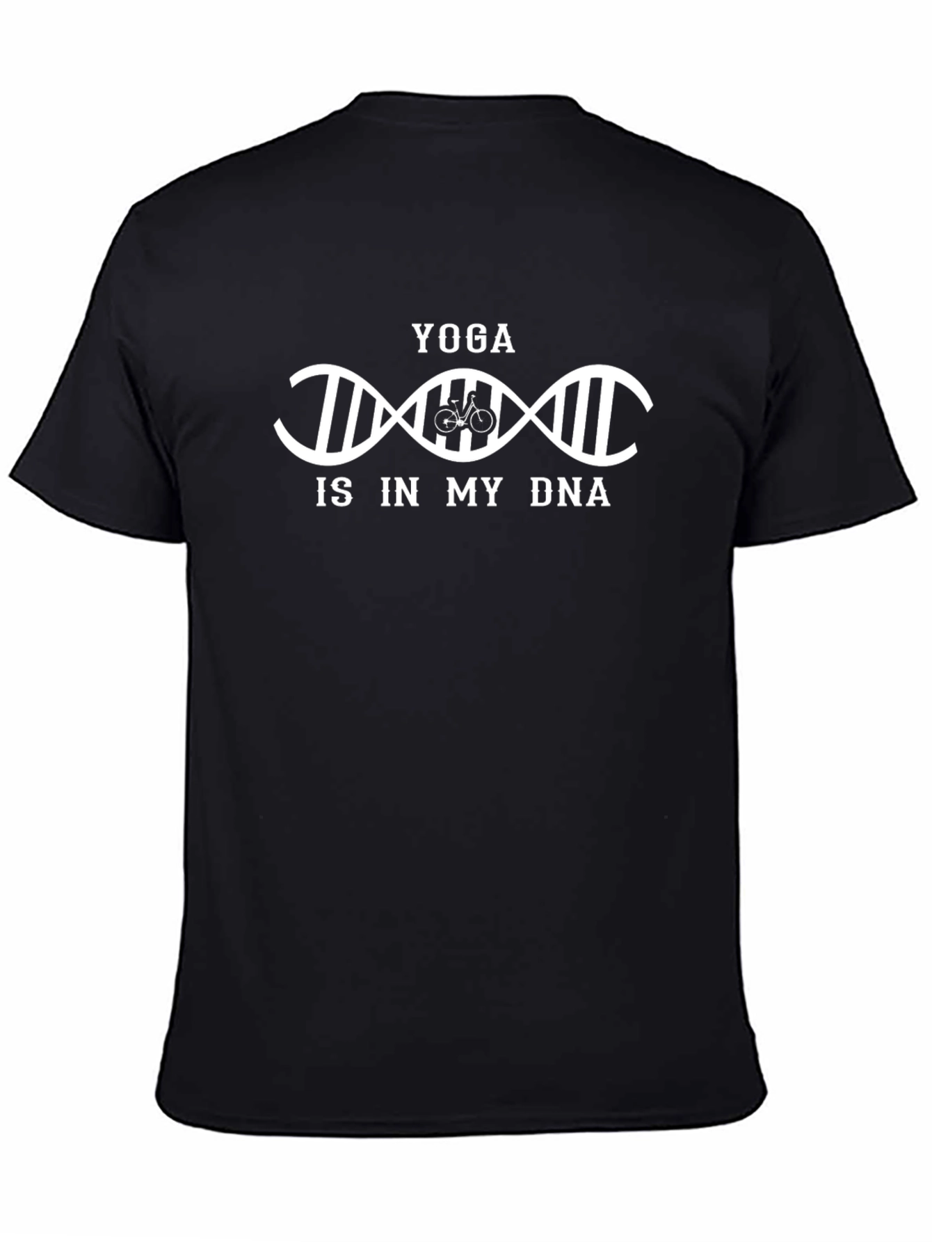 Yoga Is In My DNA Black Graphic Tee Shirt