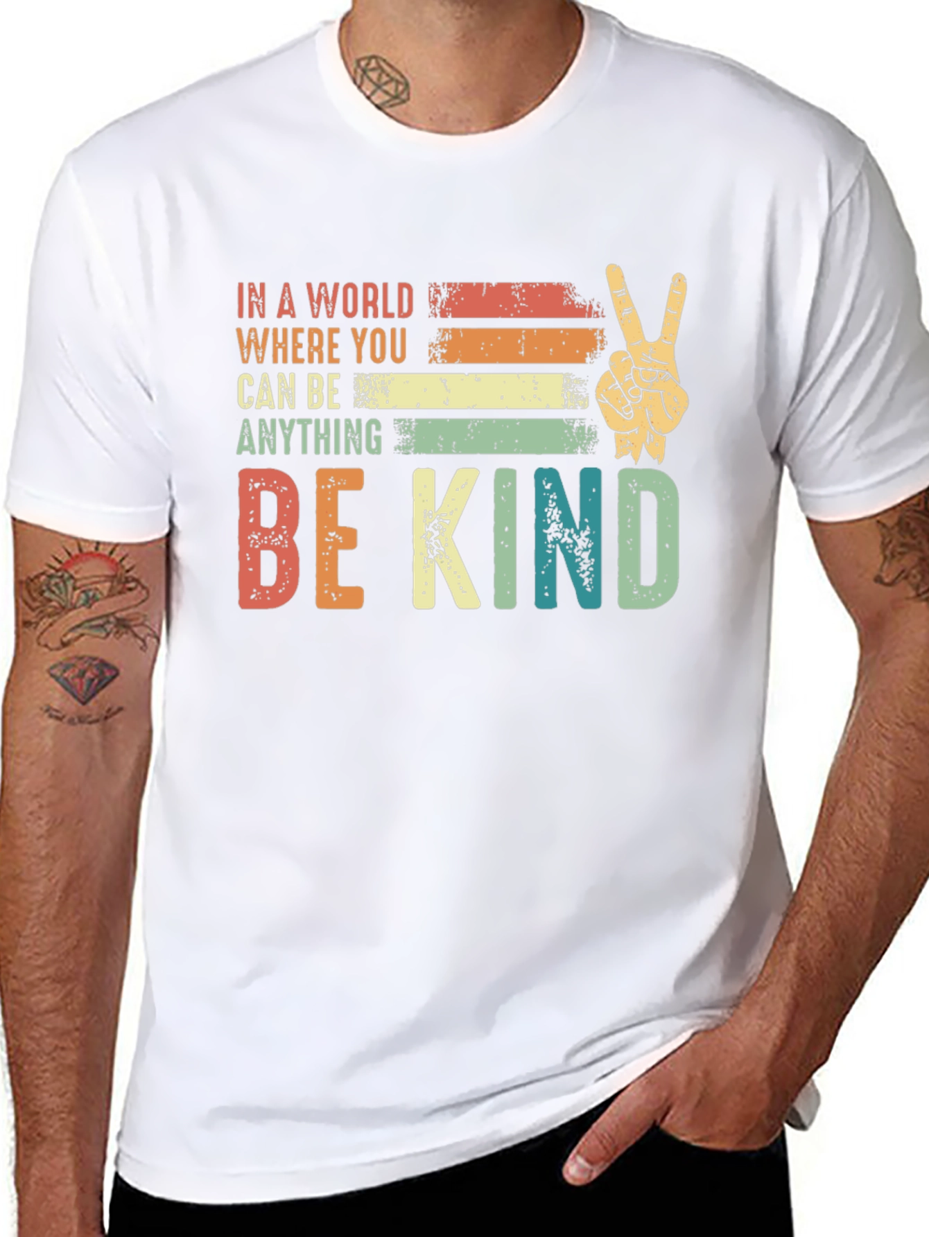 Be Kind T-Shirt: Peace Kindness and Positivity
