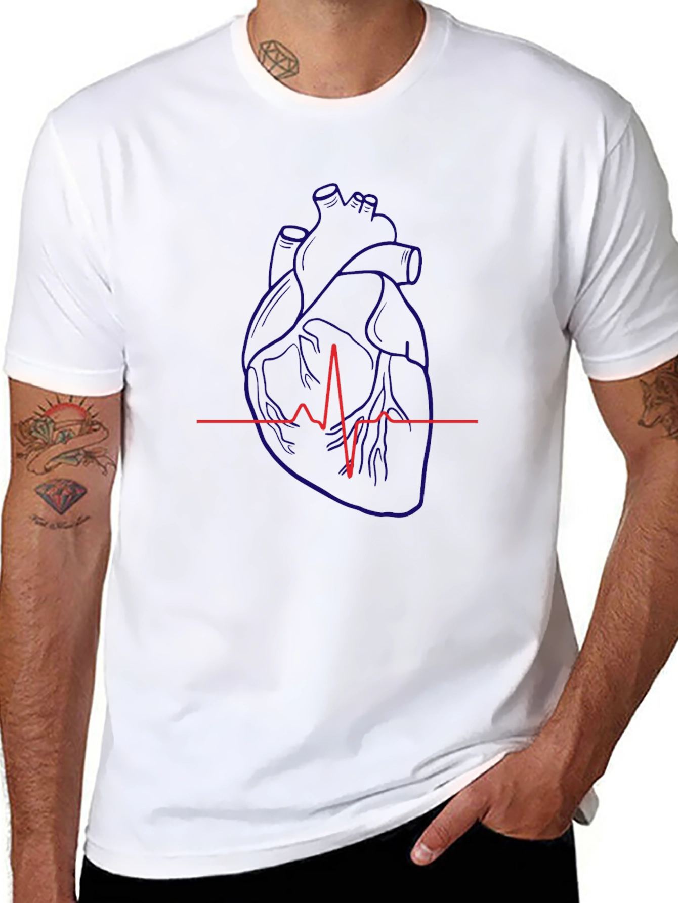 Anatomical Heartbeat Graphic Tee