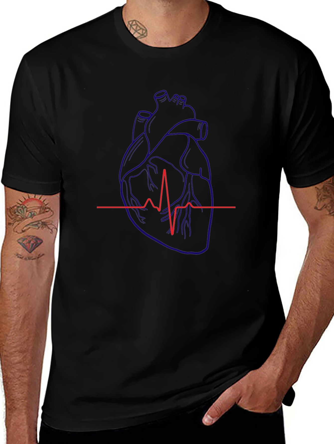 Anatomical Heartbeat Graphic Tee