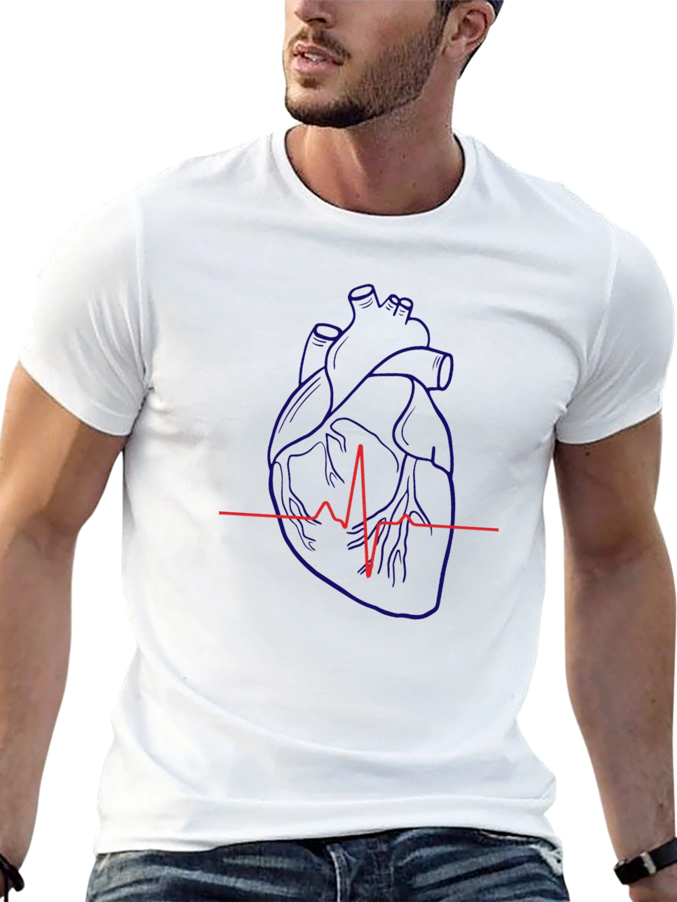 Anatomical Heartbeat Graphic Tee
