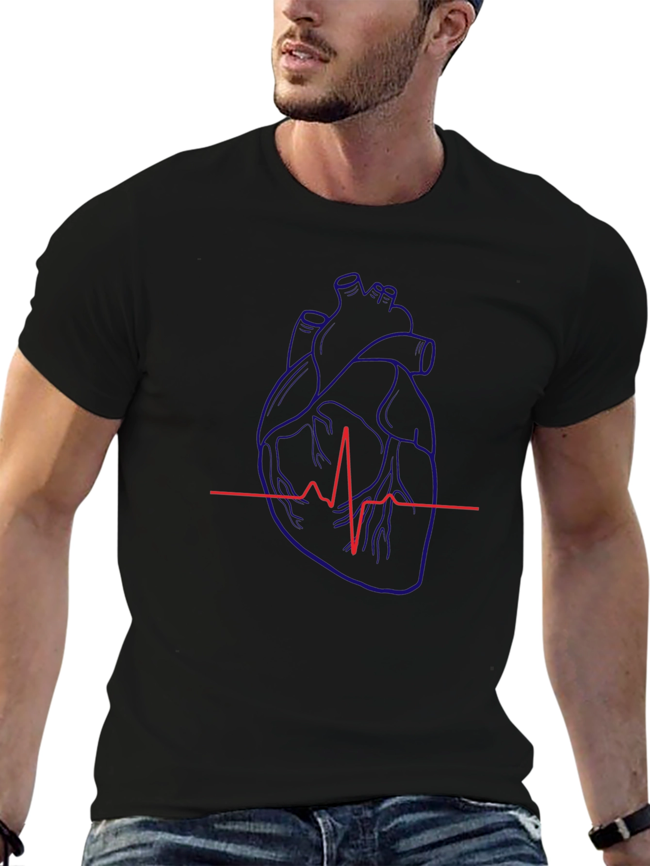 Anatomical Heartbeat Graphic Tee