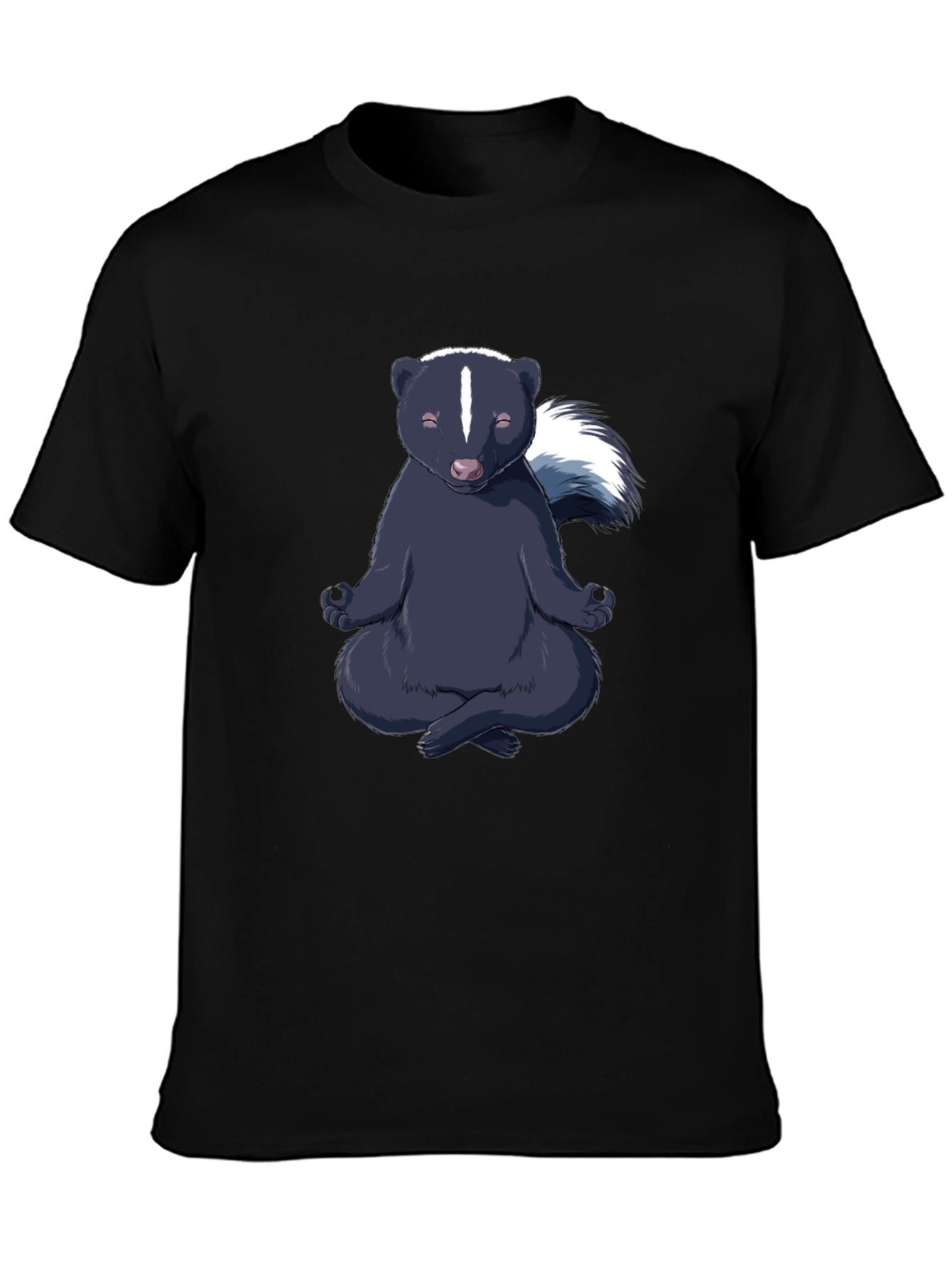 Zen Skunk T-Shirt - Meditating Animal Tee