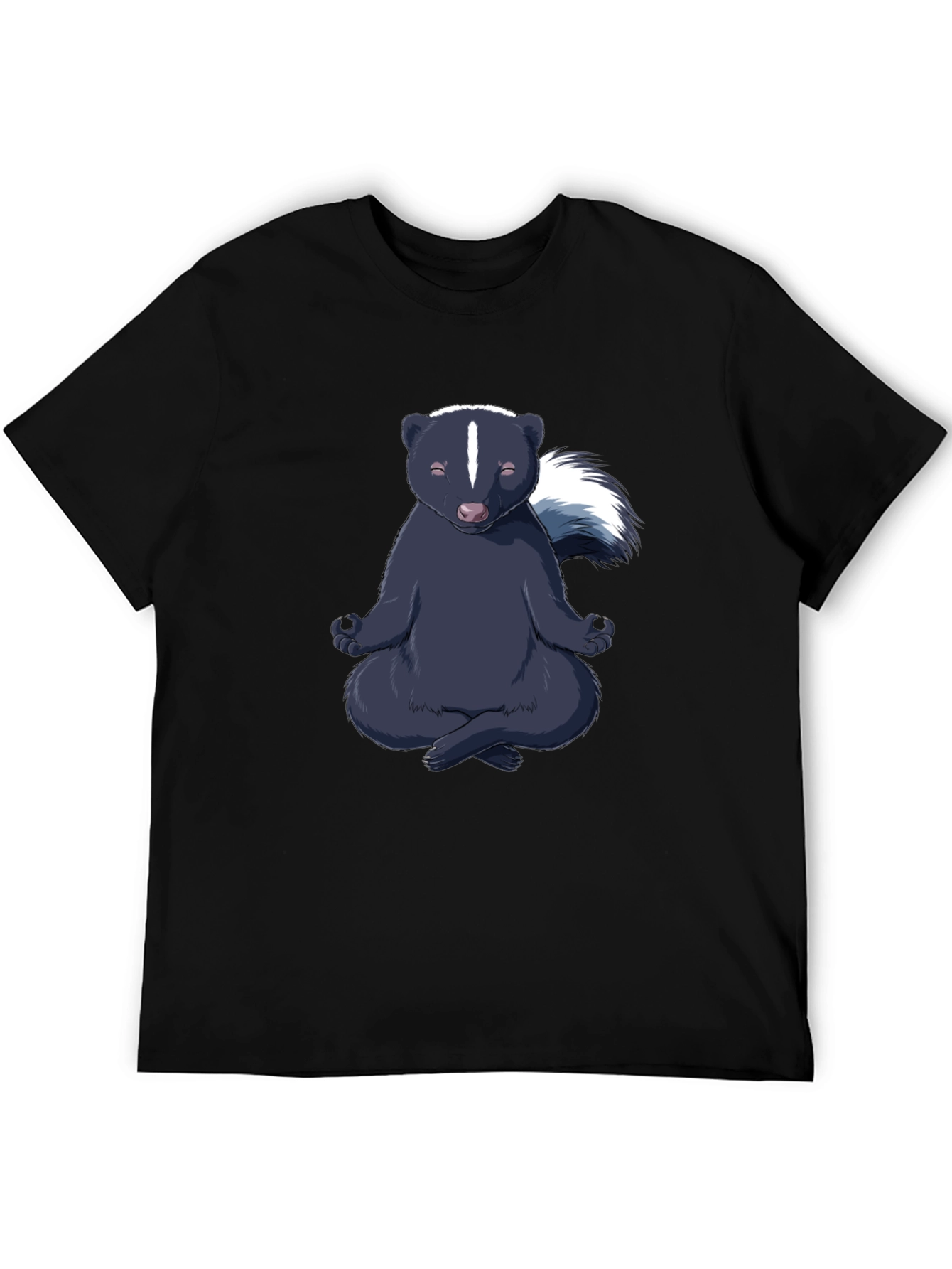 Zen Skunk T-Shirt - Meditating Animal Tee