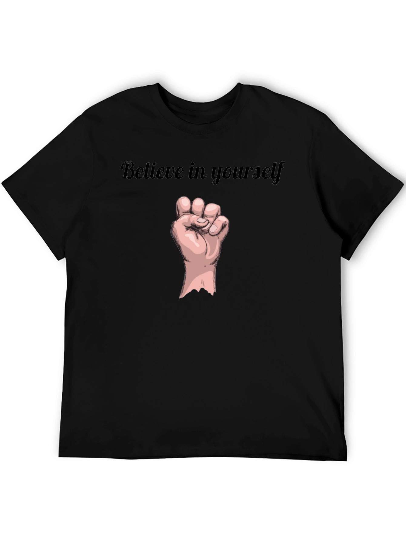 Believe in Yourself Black Graphic Tee