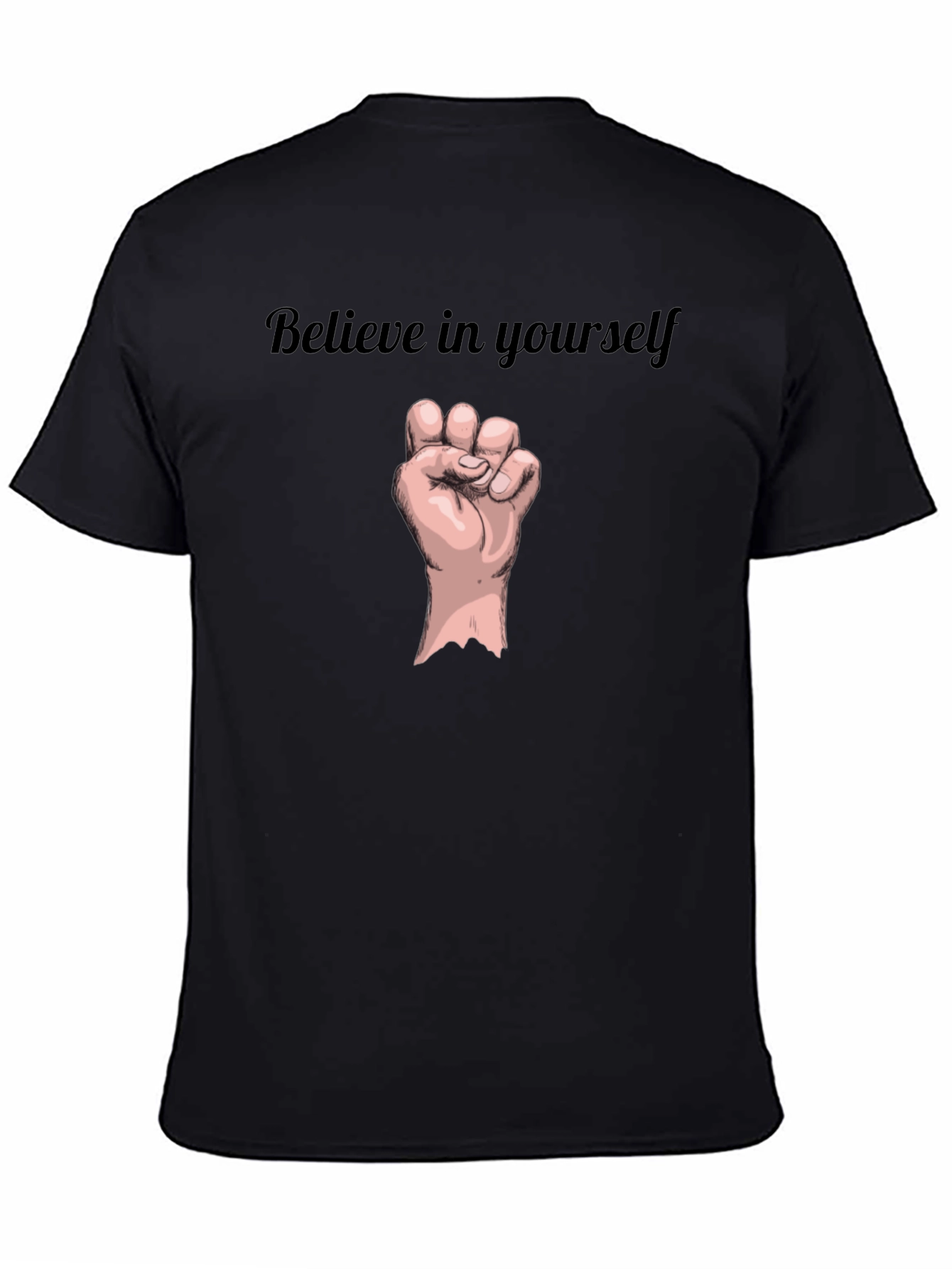 Believe in Yourself Black Graphic Tee