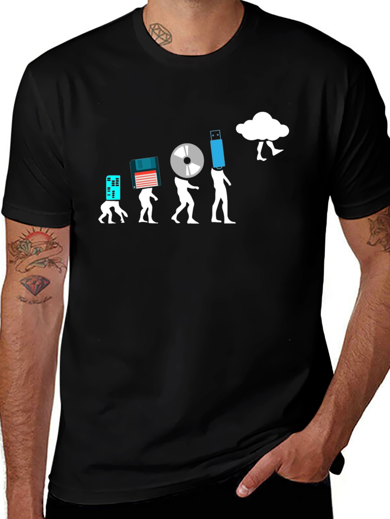 Data Evolution T-Shirt - Geeky Tech Tee