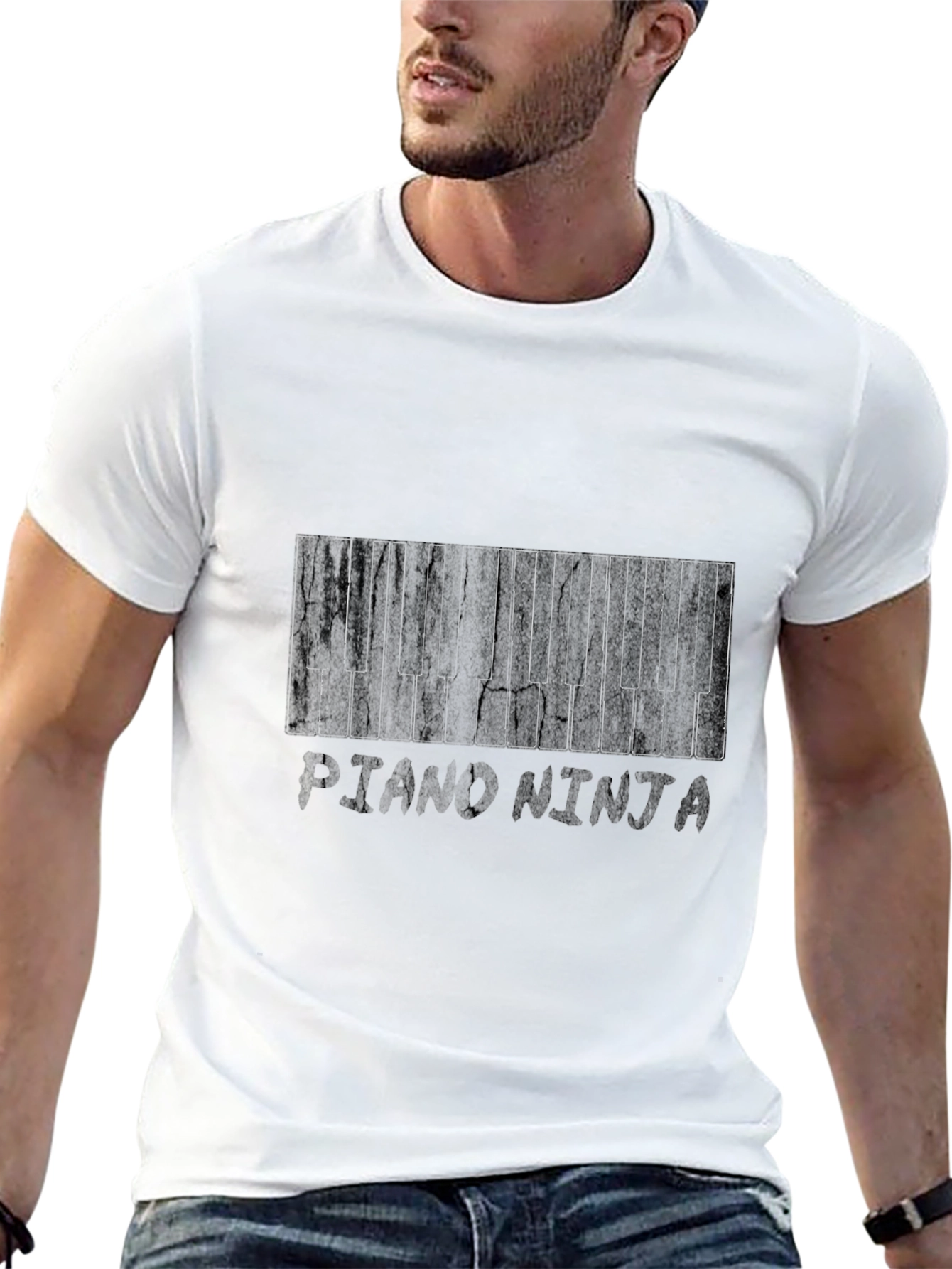 Piano Ninja Black T-Shirt