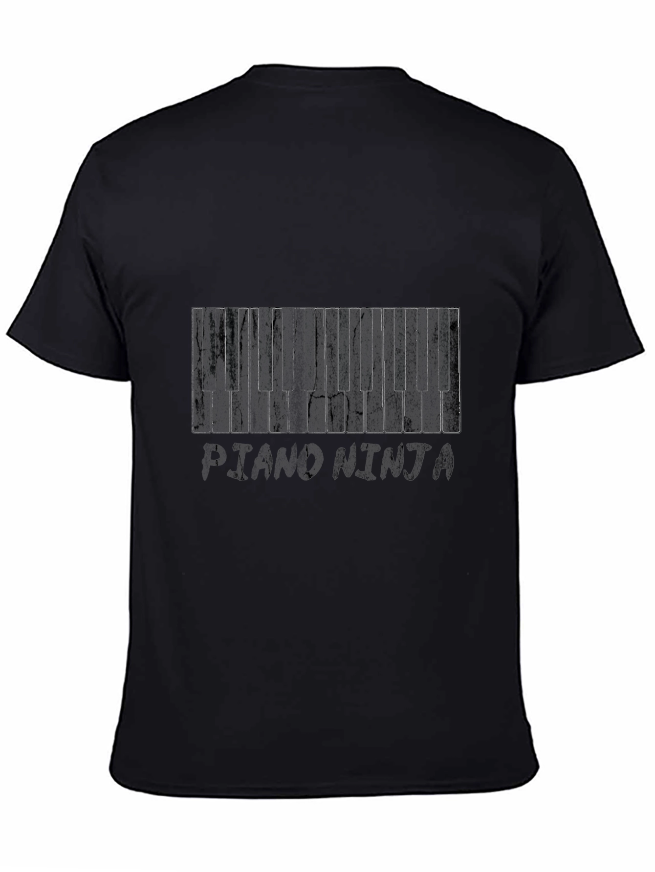 Piano Ninja Black T-Shirt