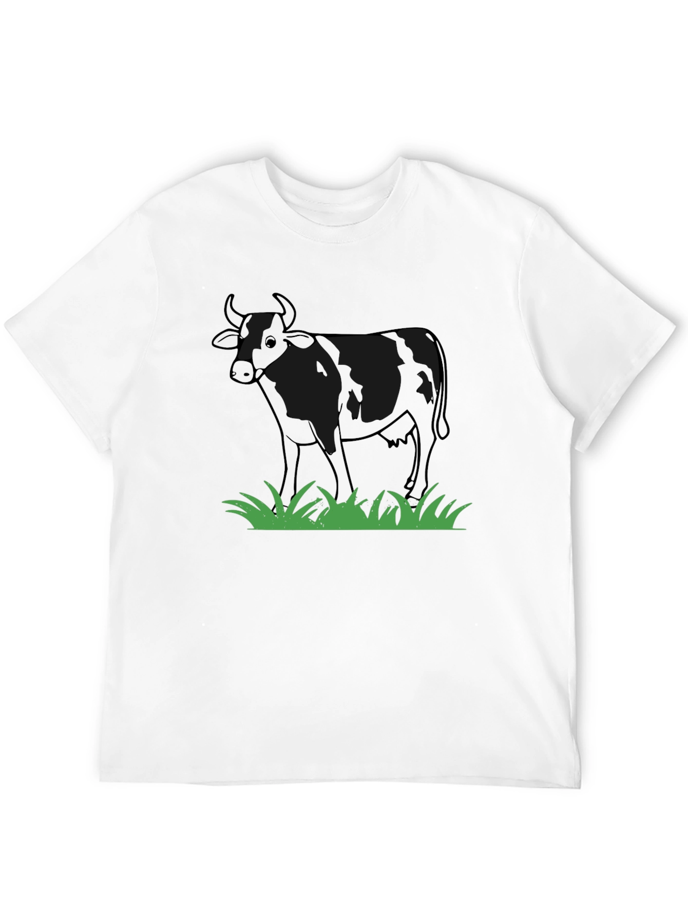 Cow Graphic T-Shirt - Black